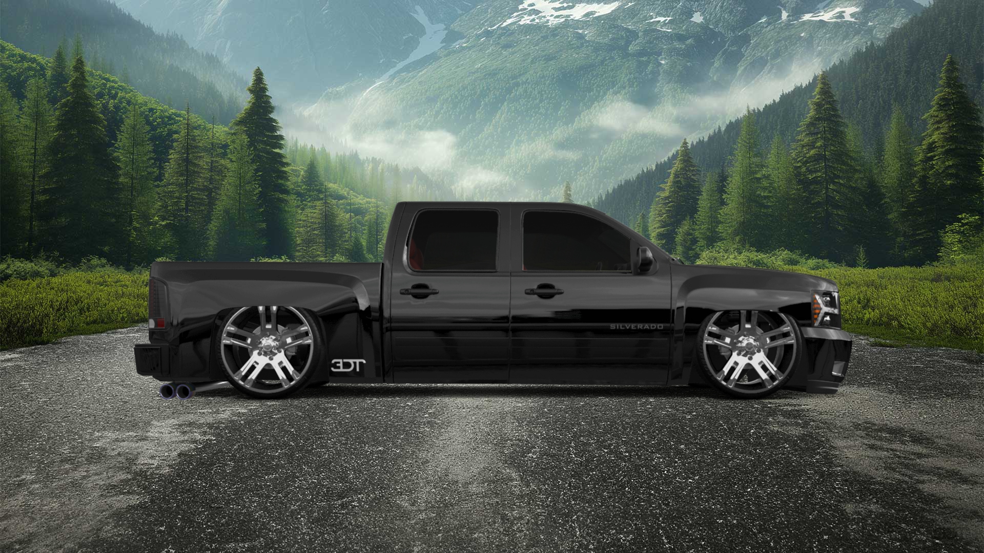 Chevrolet Silverado 1500 Crew Cab 4 Door pickup truck 2007 tuning
