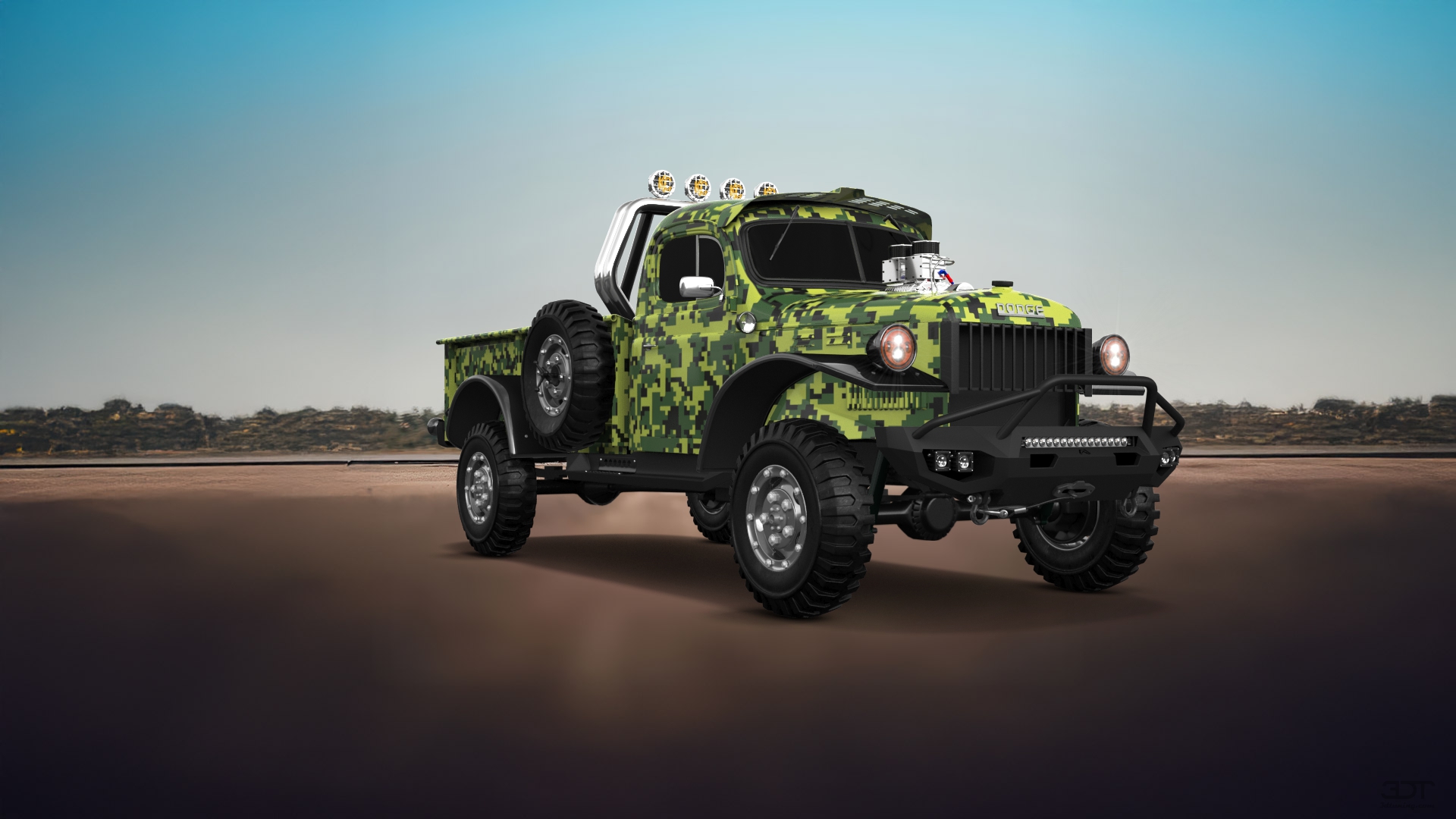 Dodge Power Wagon 2 Door pickup truck 1947 tuning