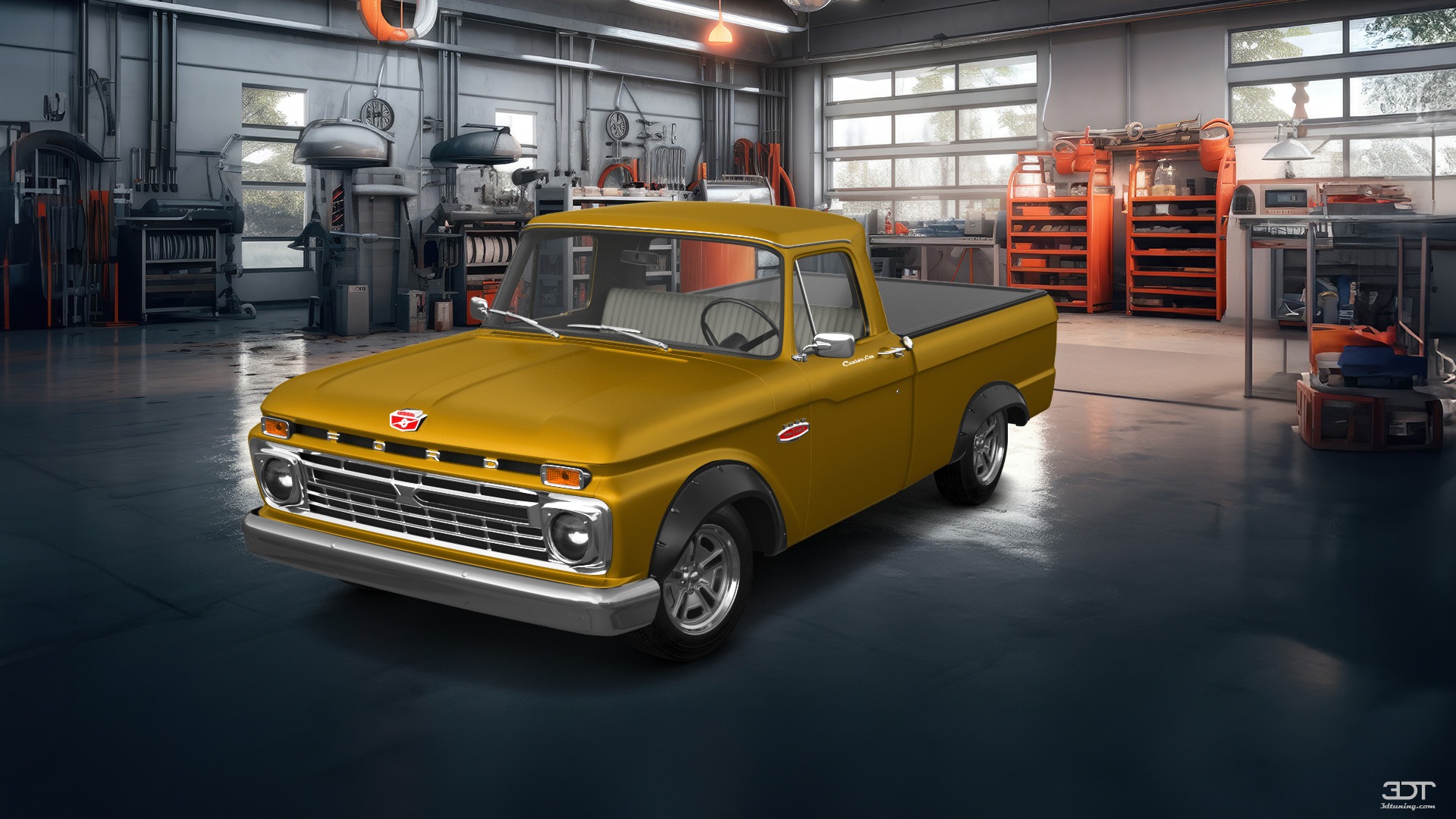 Ford F-100 Custom Cab 2 Door pickup truck 1966