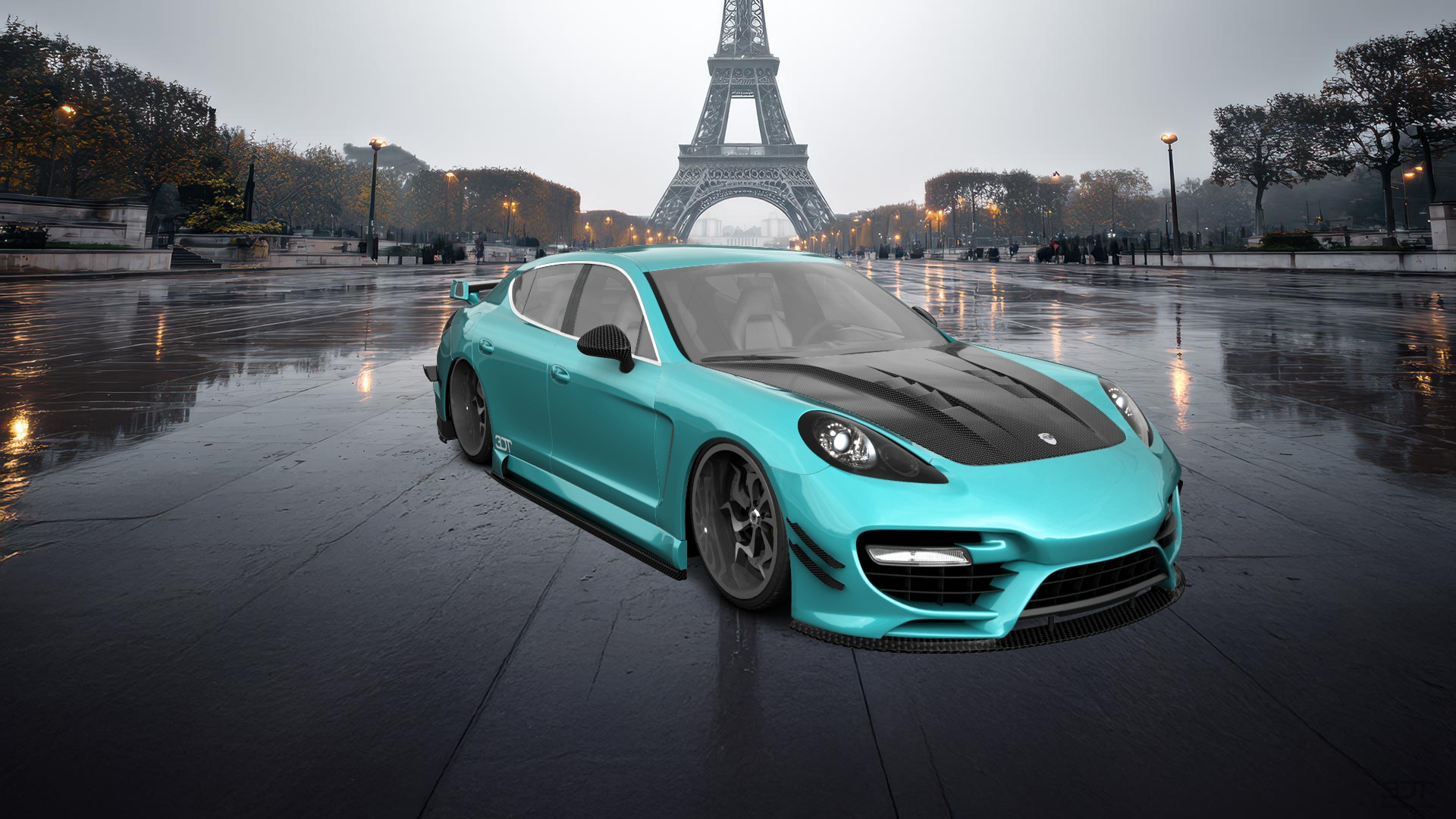 Porsche Panamera 4 door fastback saloon 2011 tuning