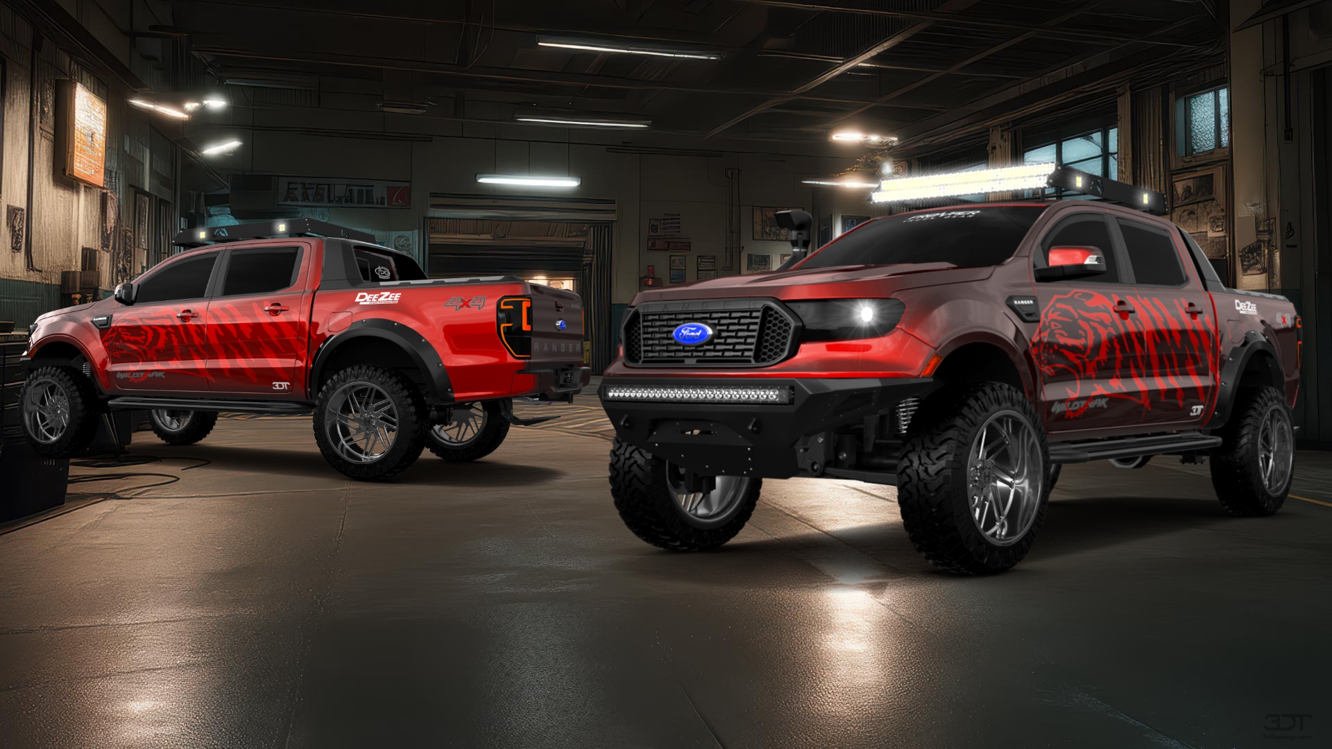 Ford Ranger 4 Door pickup truck 2019 tuning