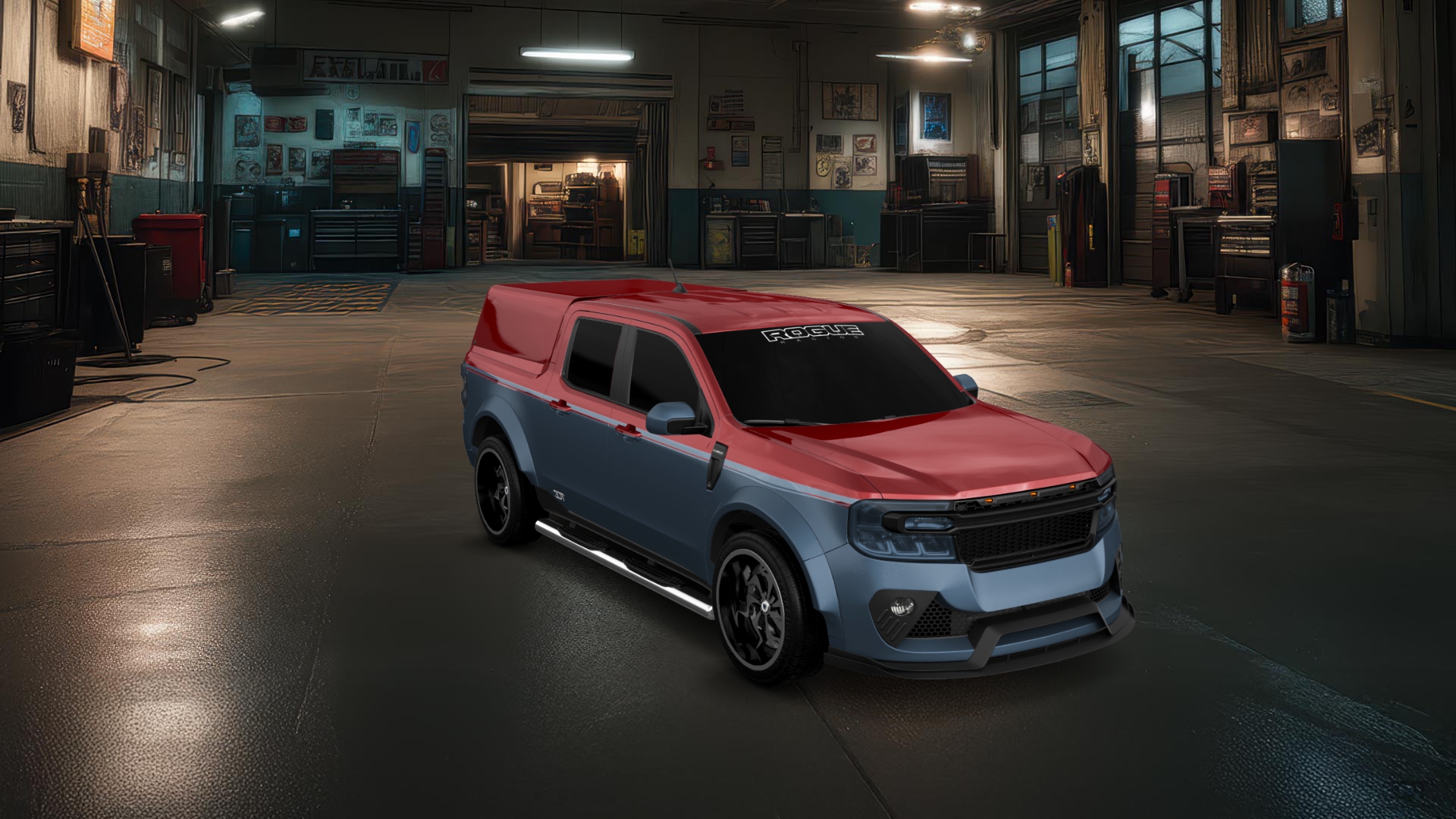 Ford Maverick 4 Door pickup truck 2022 tuning