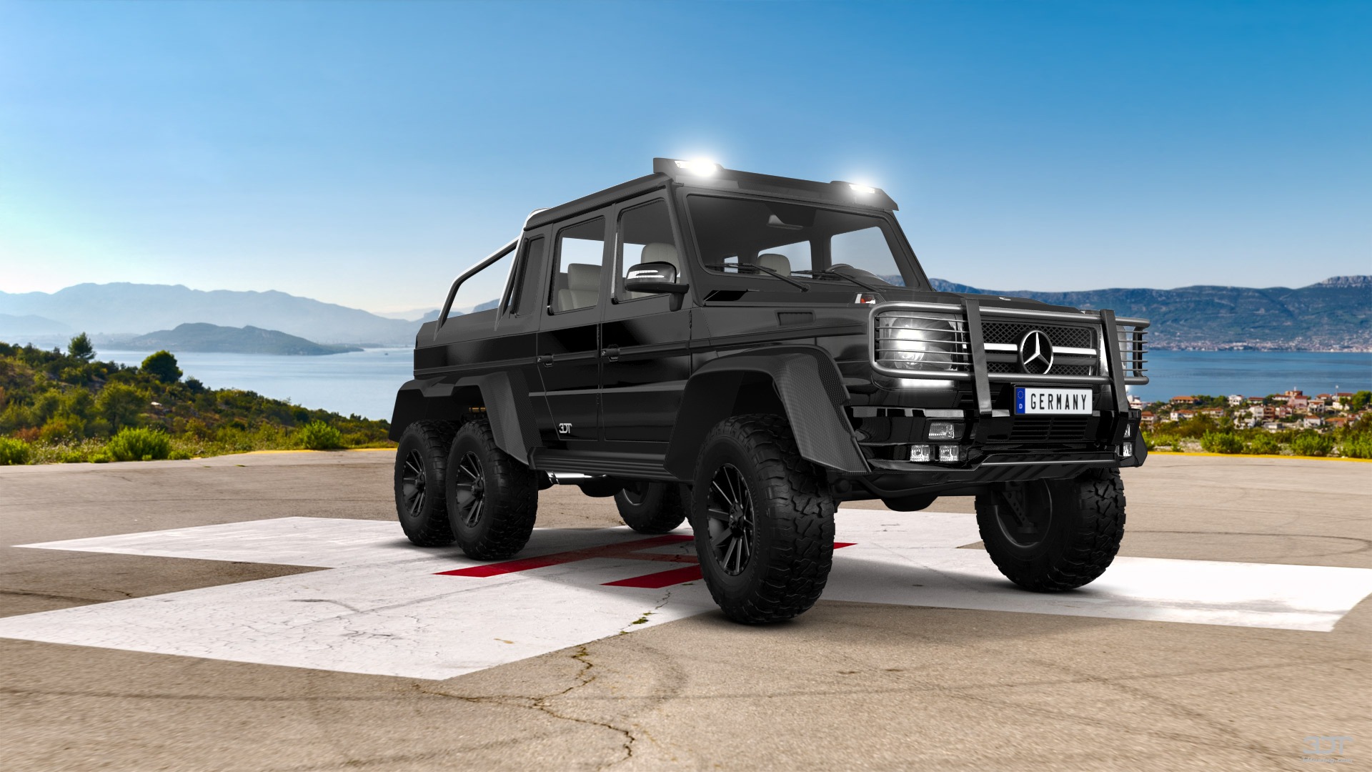 Mercedes G 63 AMG 6x6 4 Door pickup truck 2013 tuning