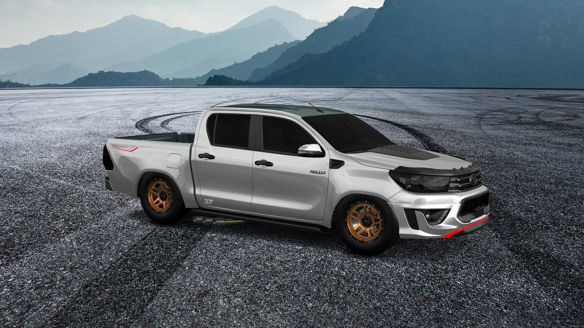 Toyota Hilux Double Cab 4 Door pickup truck 2015 tuning