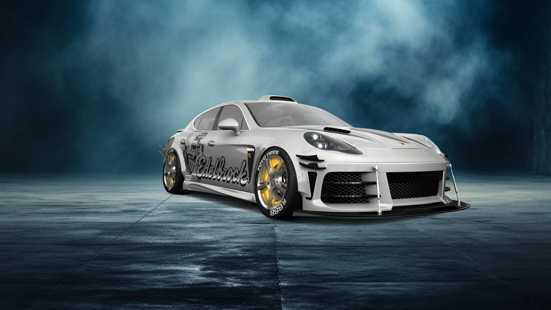 Porsche Panamera 4 door fastback saloon 2011 tuning