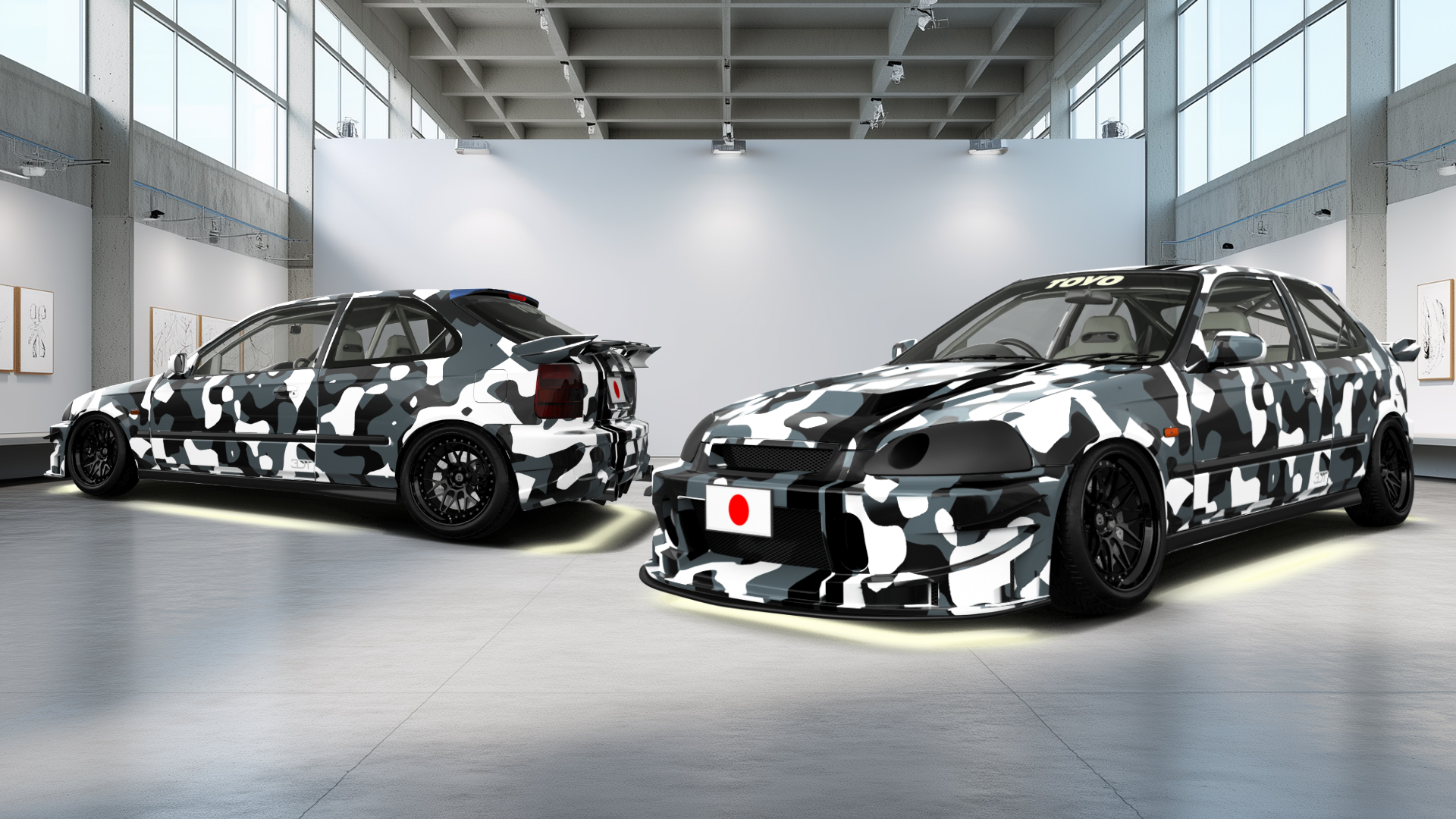 Honda Civic 3 Door Hatchback 1997 tuning