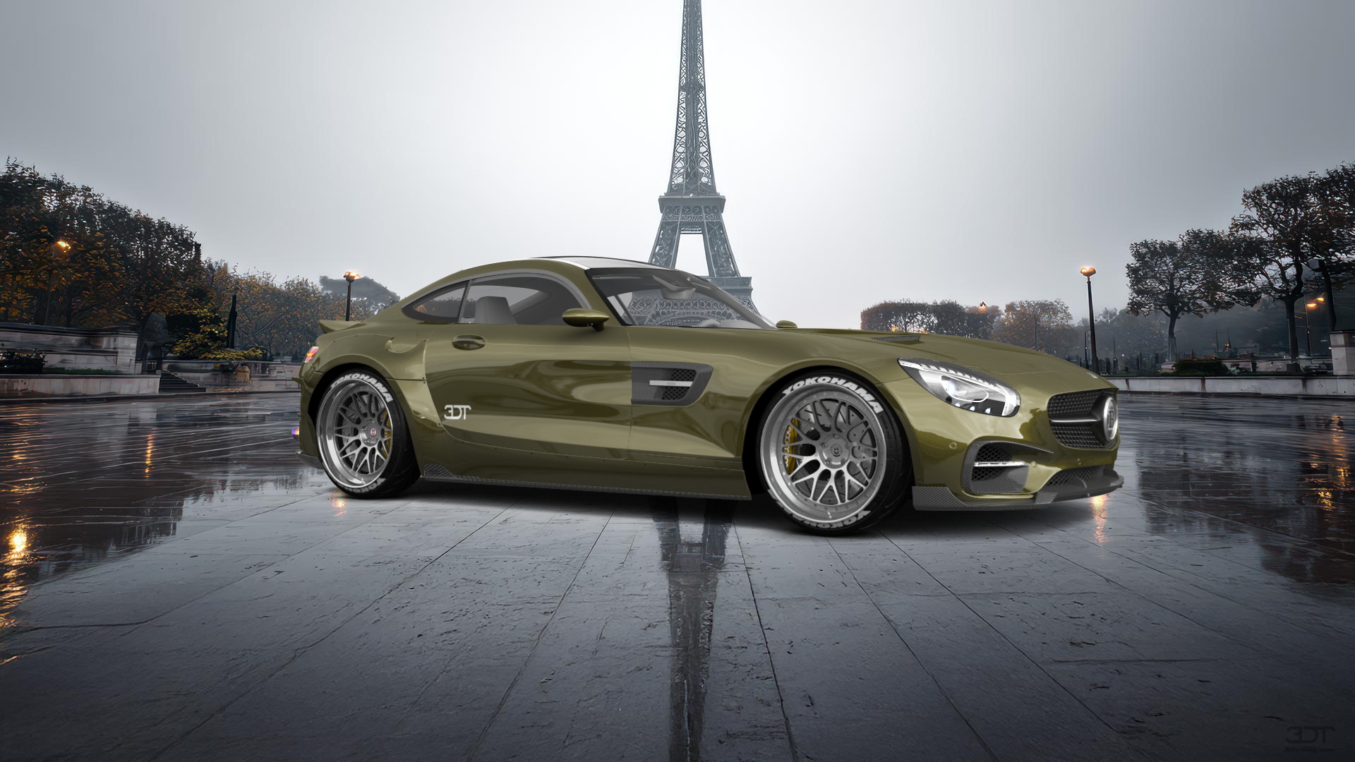 Mercedes AMG GT 2 door fastback coupe 2015 tuning