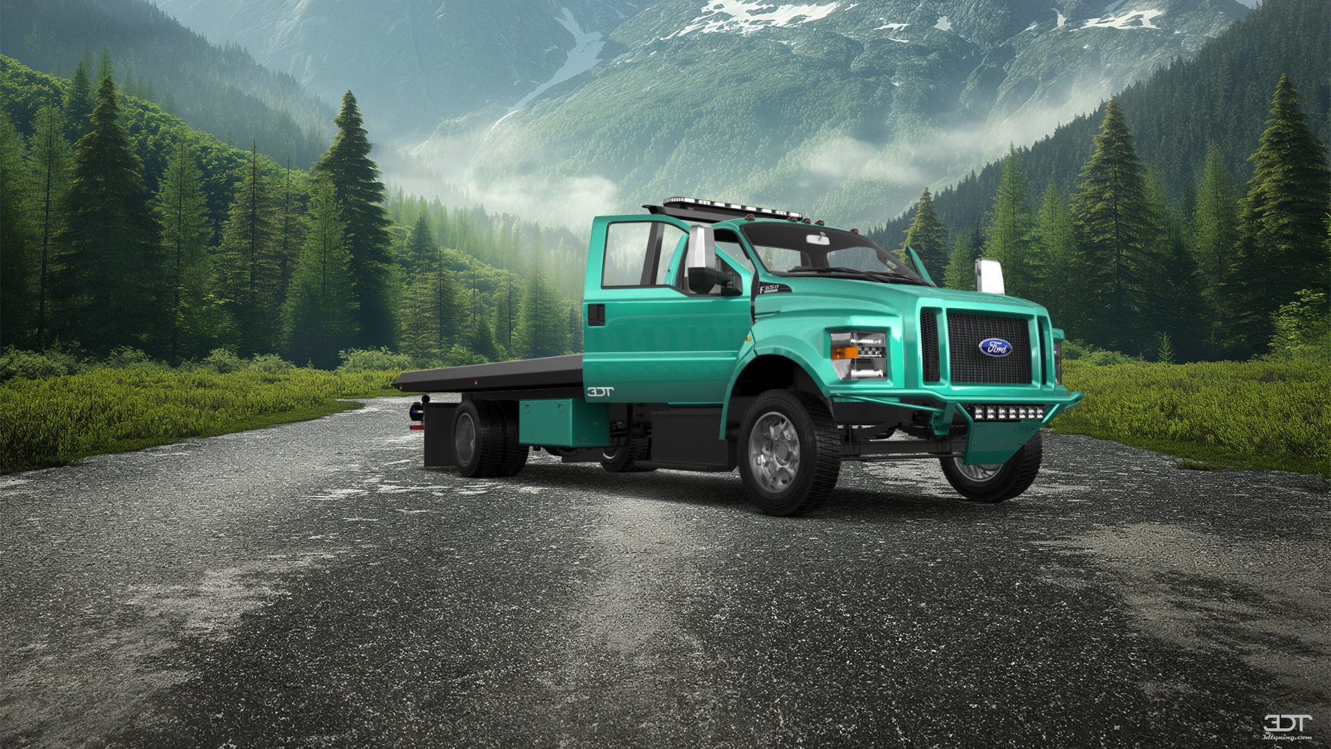 Tuning Ford F-650 Tow Truck Pickup 2016