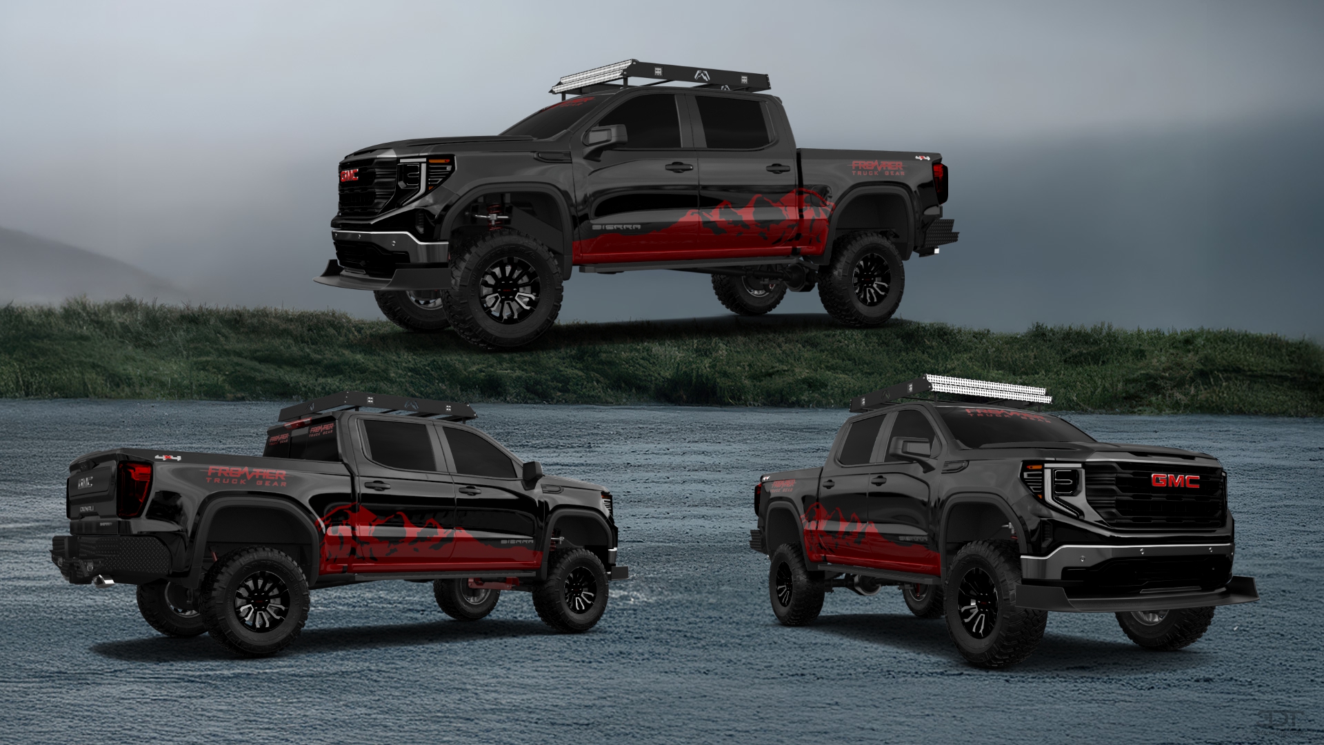 GMC Sierra 1500 Crew Cab 5.8 ft box 4 Door pickup truck 2023 tuning