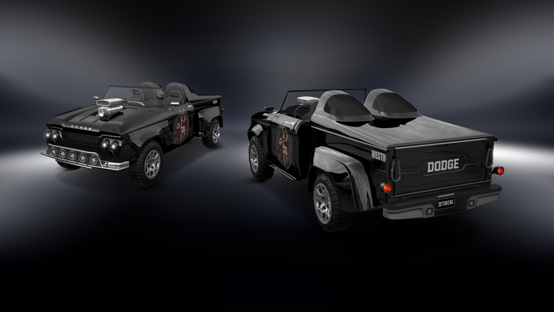 Dodge D-100 Stepside 2 Door pickup truck 1961 tuning