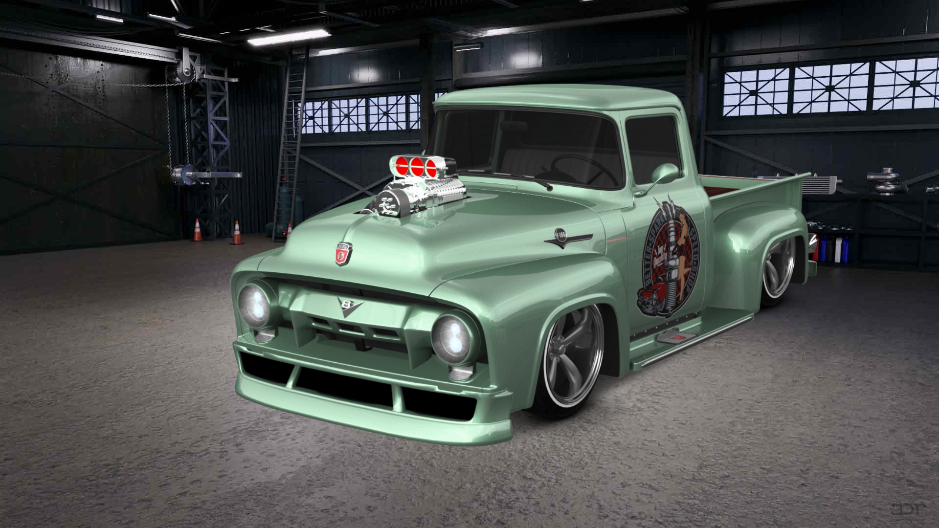Ford F-100 2 Door truck 1956 tuning