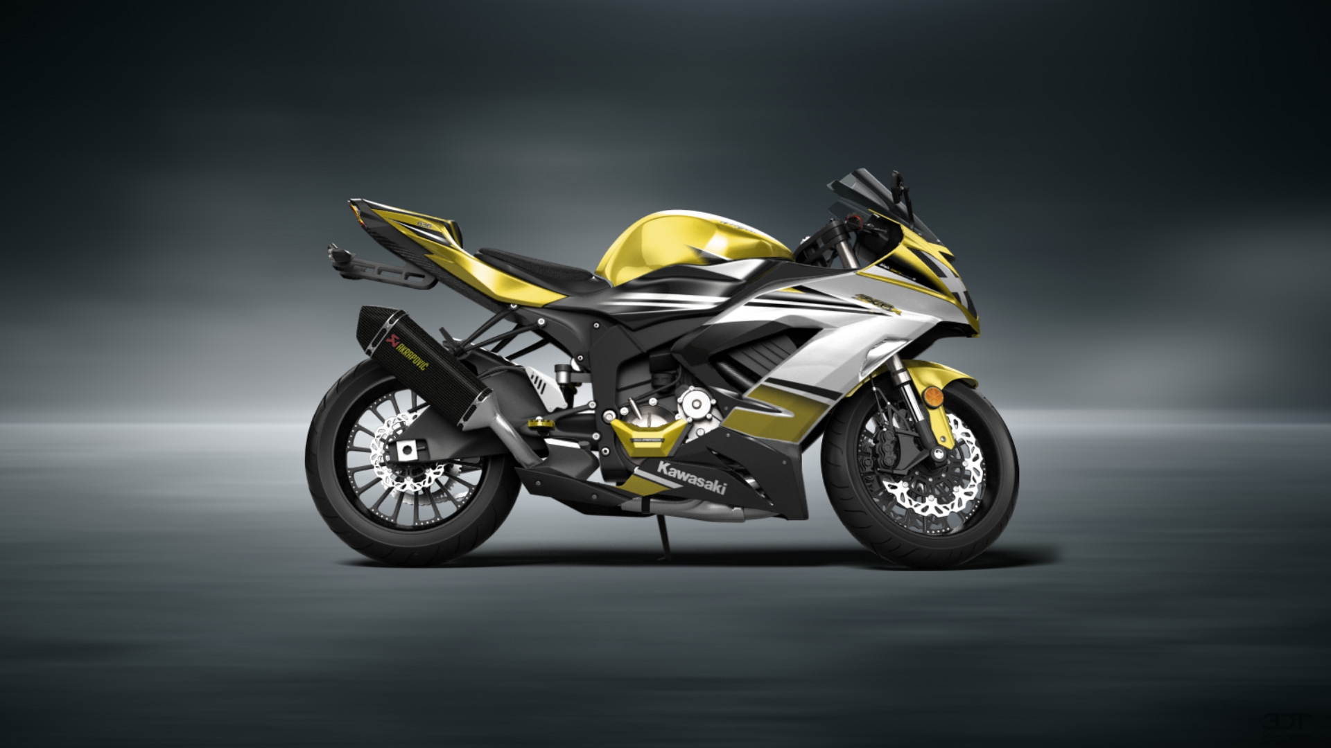 Kawasaki Ninja ZX 6R Sport Bike 2015 tuning