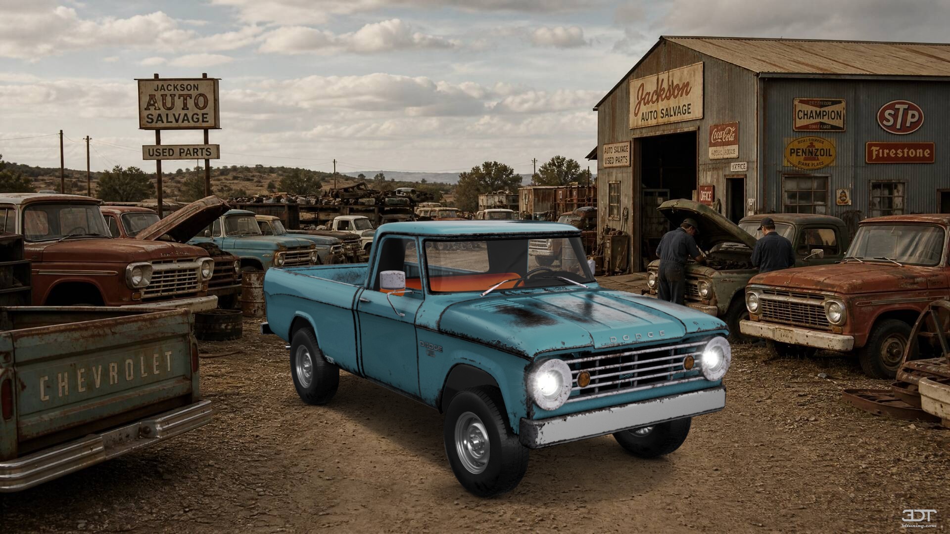 Dodge Power Wagon W200 2 Door pickup truck 1966 tuning
