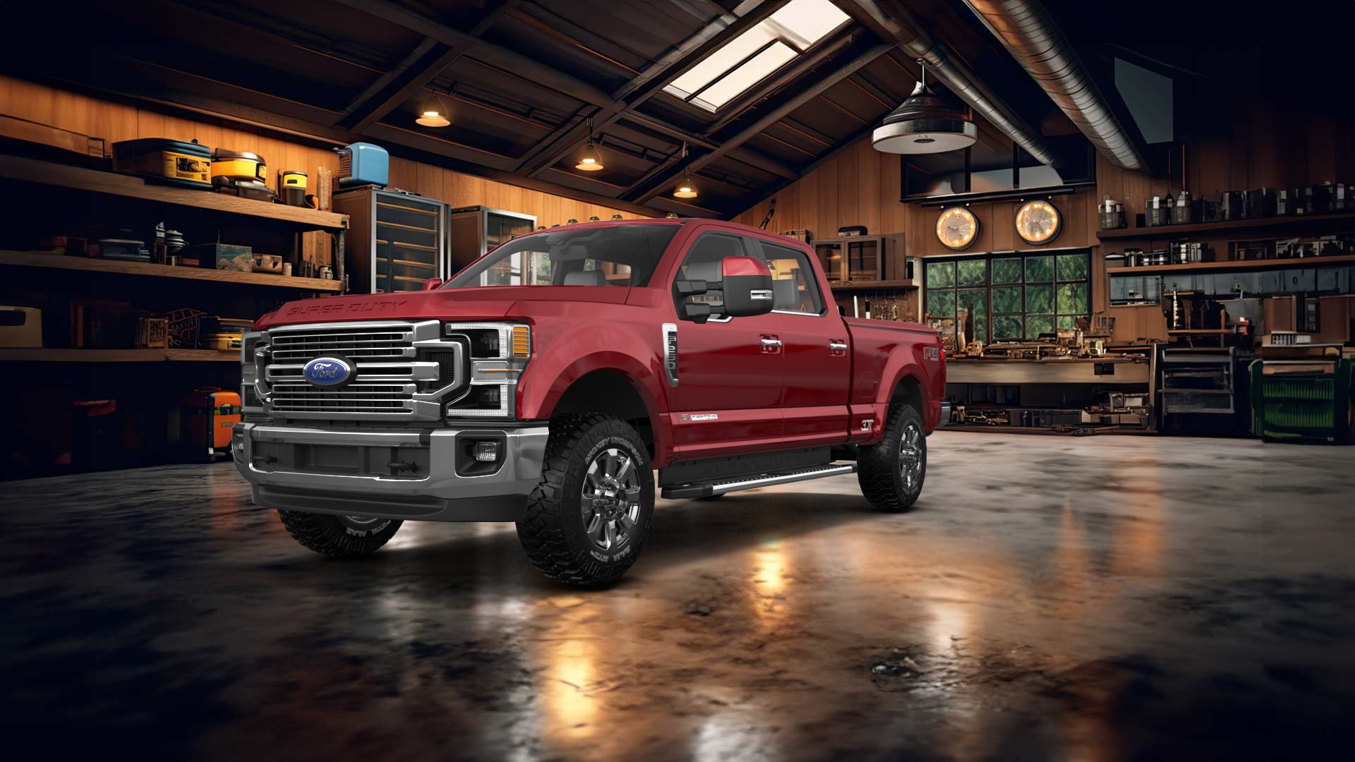 Ford F-250 4 Door pickup truck 2021 tuning
