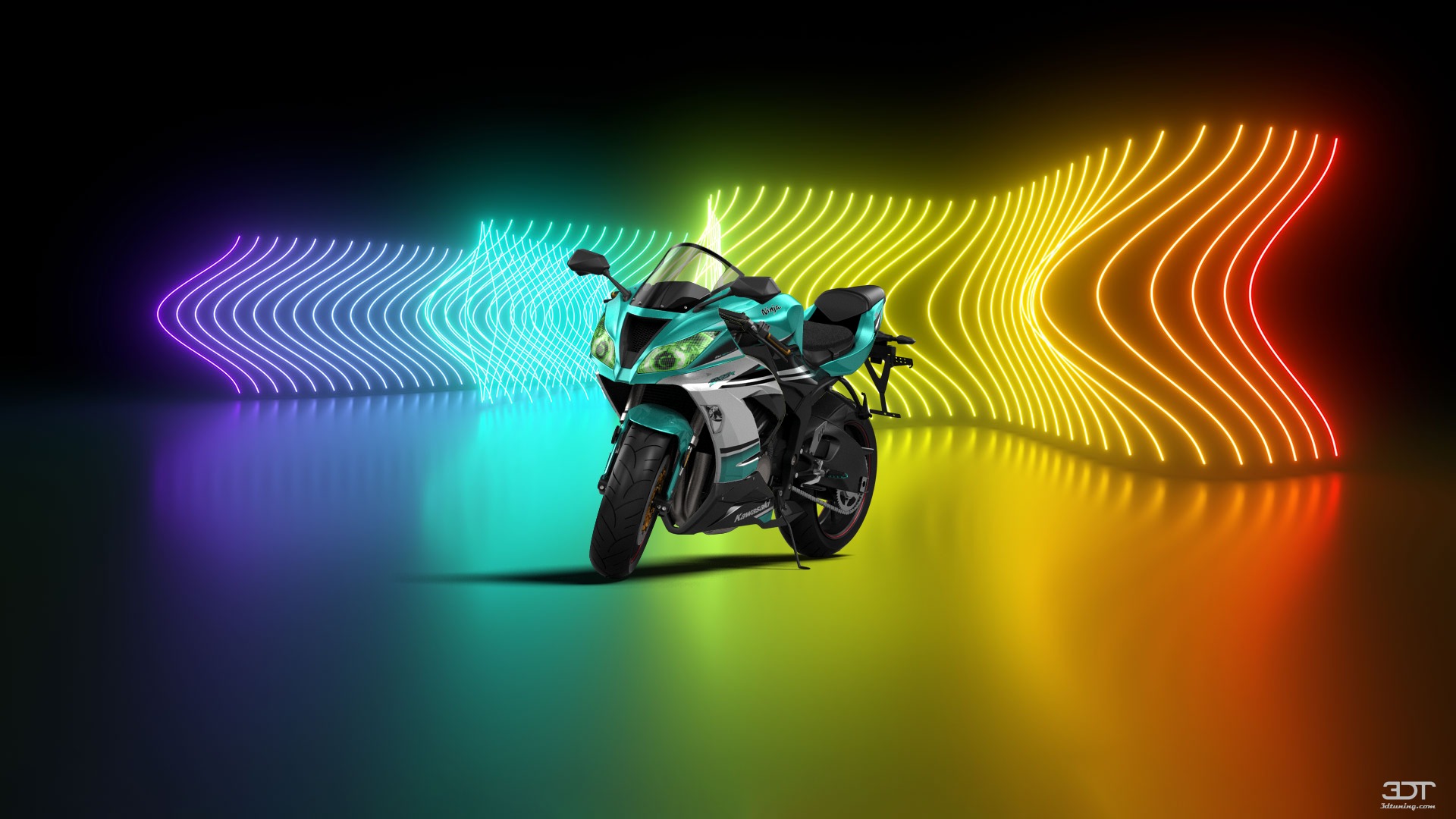 Tuning Kawasaki Ninja ZX 6R Sport Bike 2015