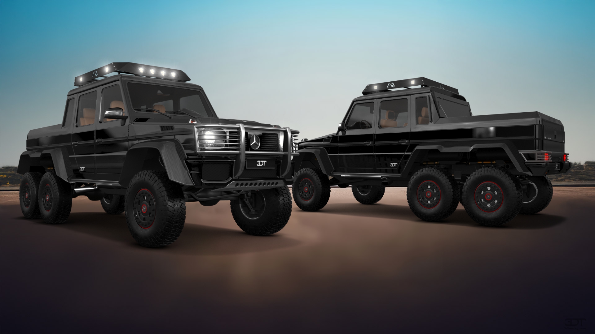 Mercedes G 63 AMG 6x6 4 Door pickup truck 2013 tuning