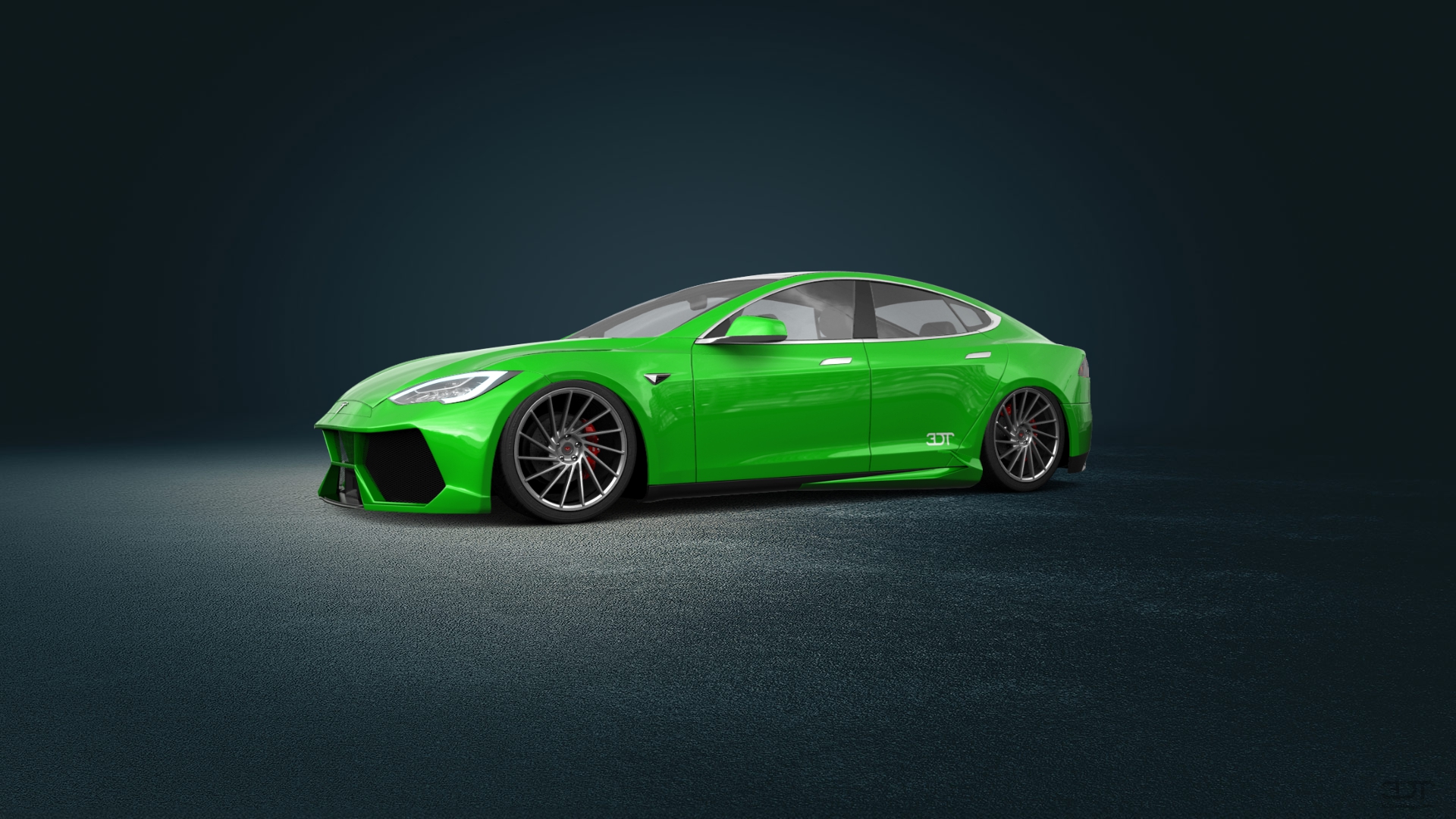 Tesla Model S 5 Door Liftback 2013 tuning