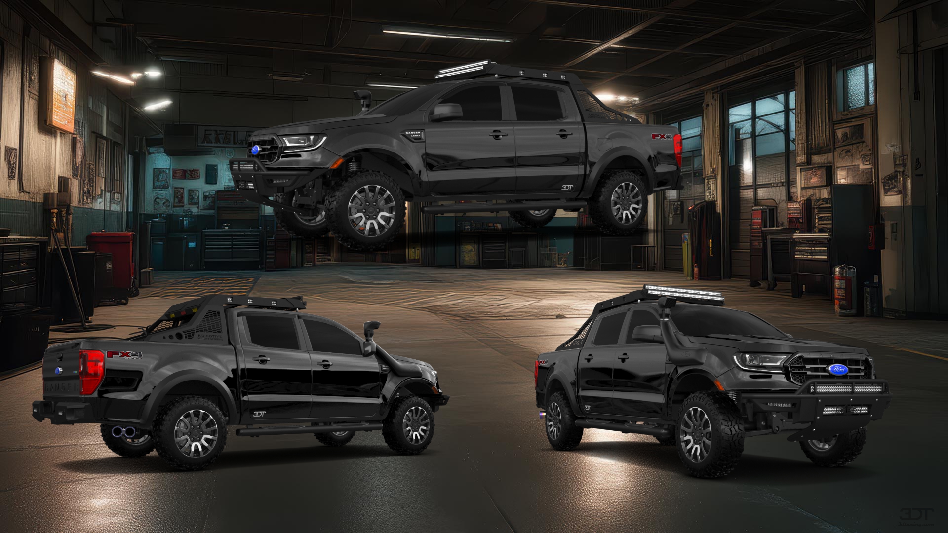 Ford Ranger 4 Door pickup truck 2019 tuning
