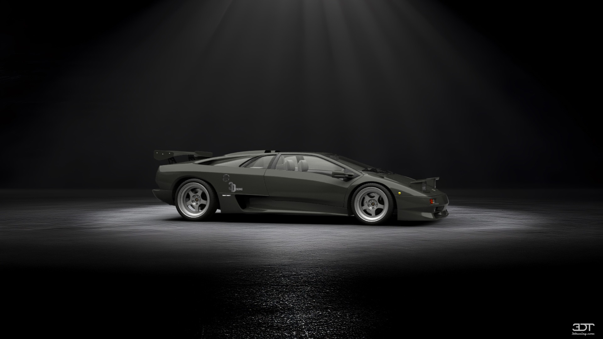 Lamborghini Diablo Black Wallpaper