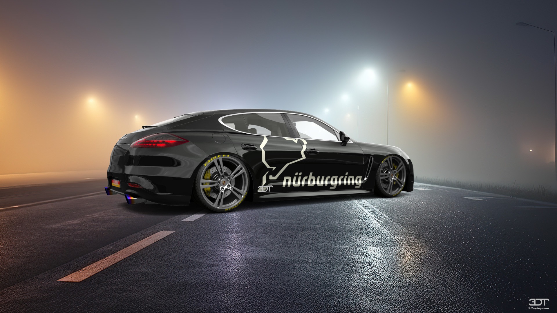 Porsche Panamera 4 door fastback saloon 2011