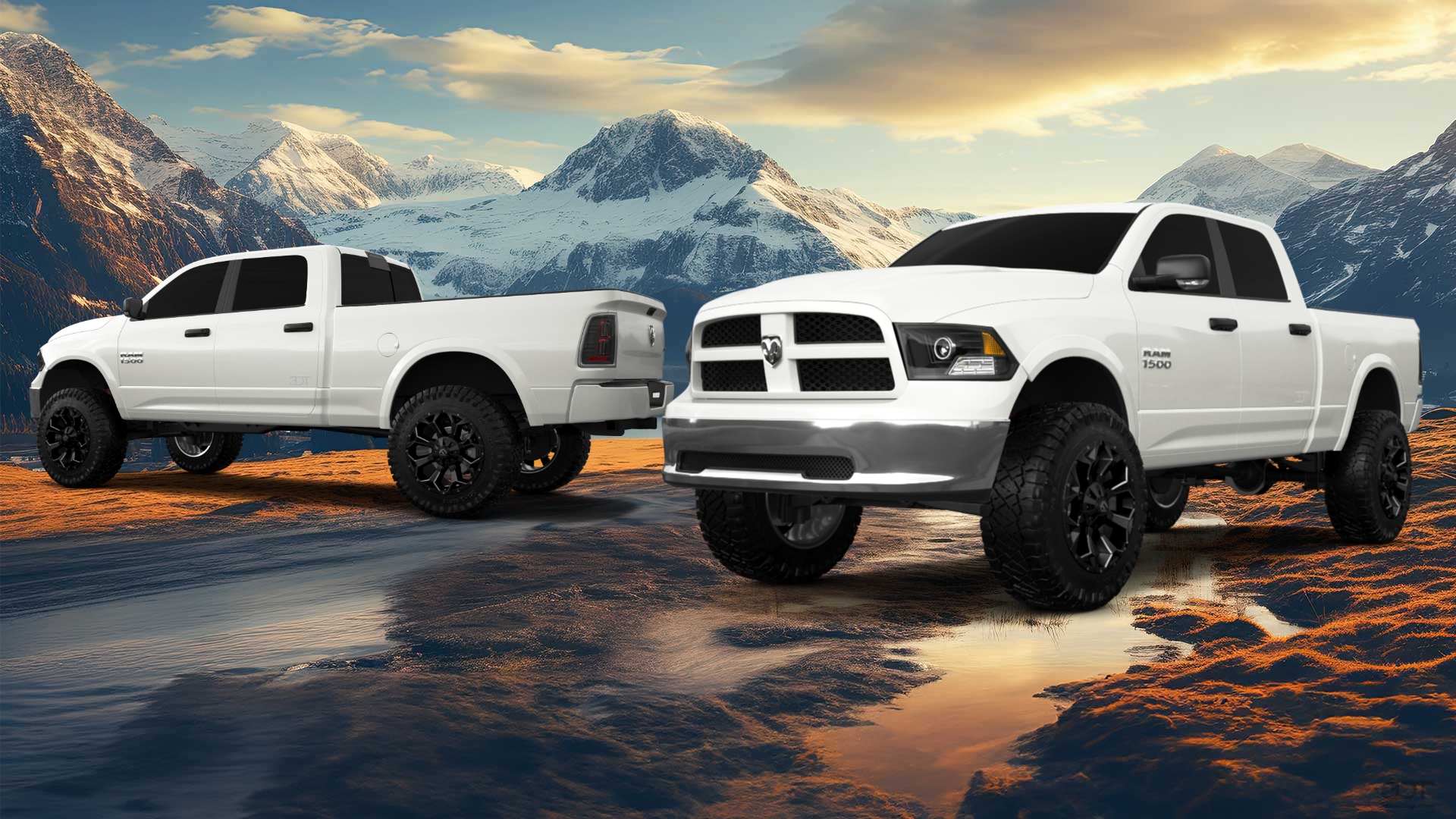 Dodge Ram 1500 Crew Cab 6.4 ft box 4 Door pickup truck 2009