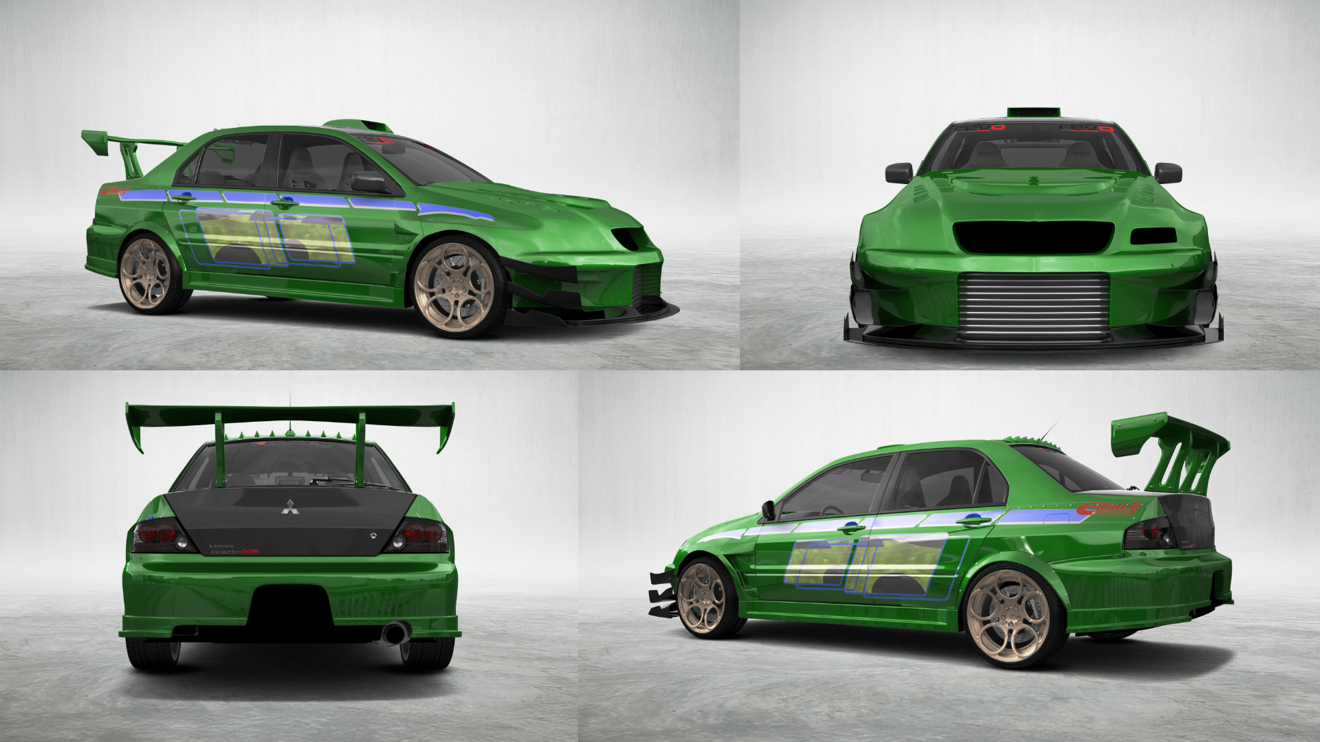 Mitsubishi Lancer Evo IX 4 Door Saloon 2005 tuning