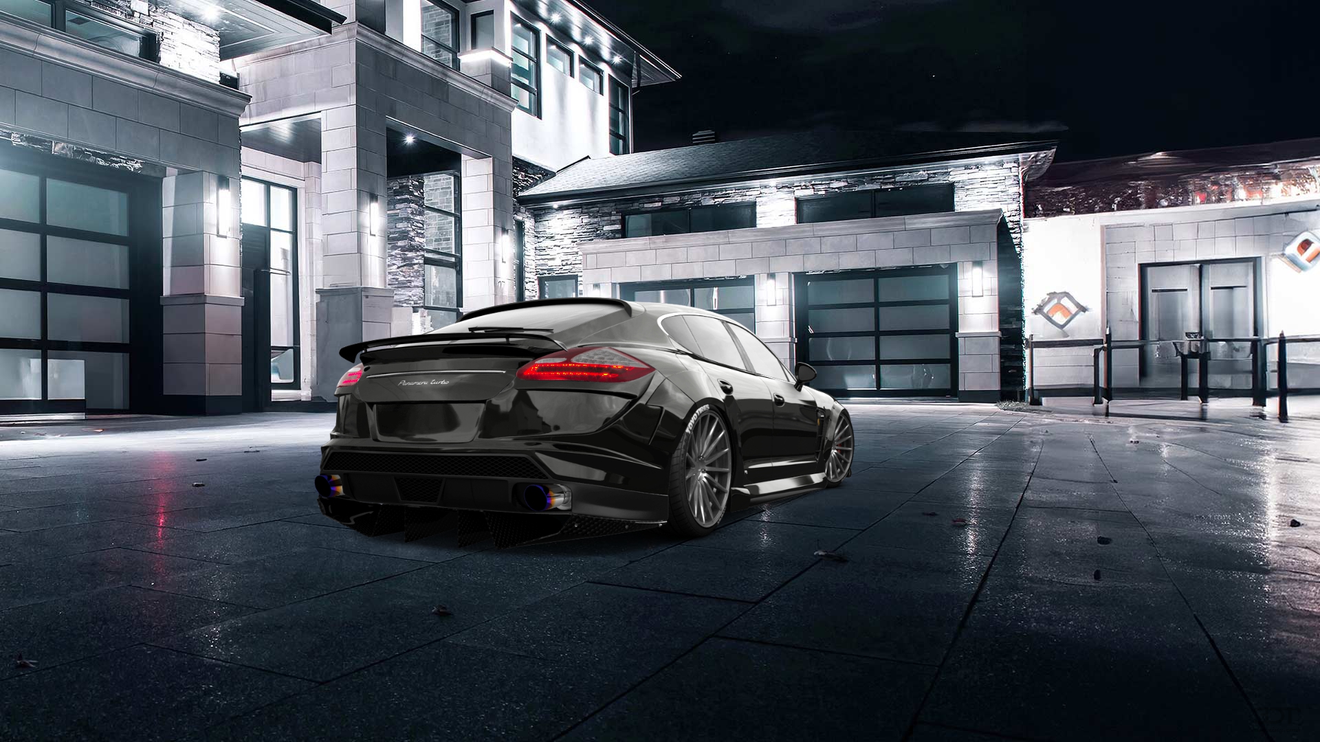 Porsche Panamera 4 door fastback saloon 2011