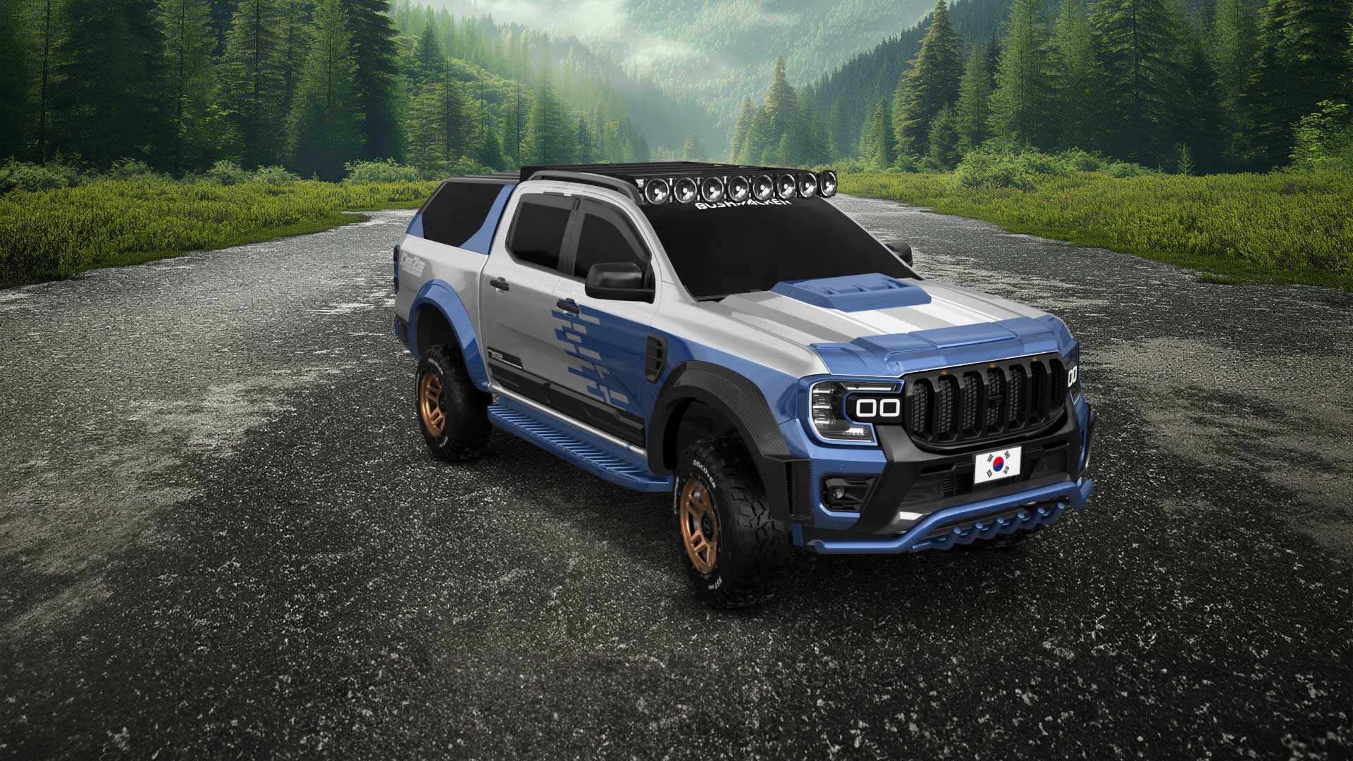 Ford Ranger 4 Door pickup truck 2022 tuning