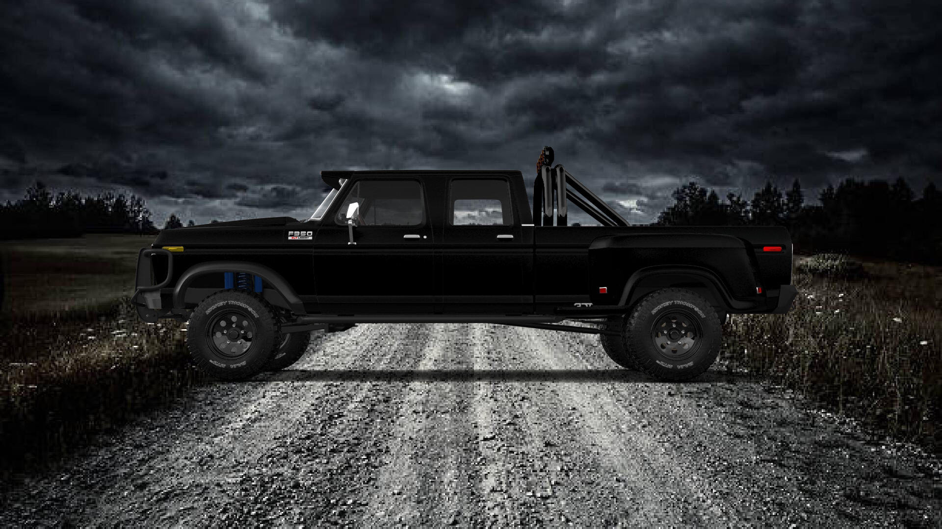 Ford F-350 Dually 4 Door pickup truck 1973