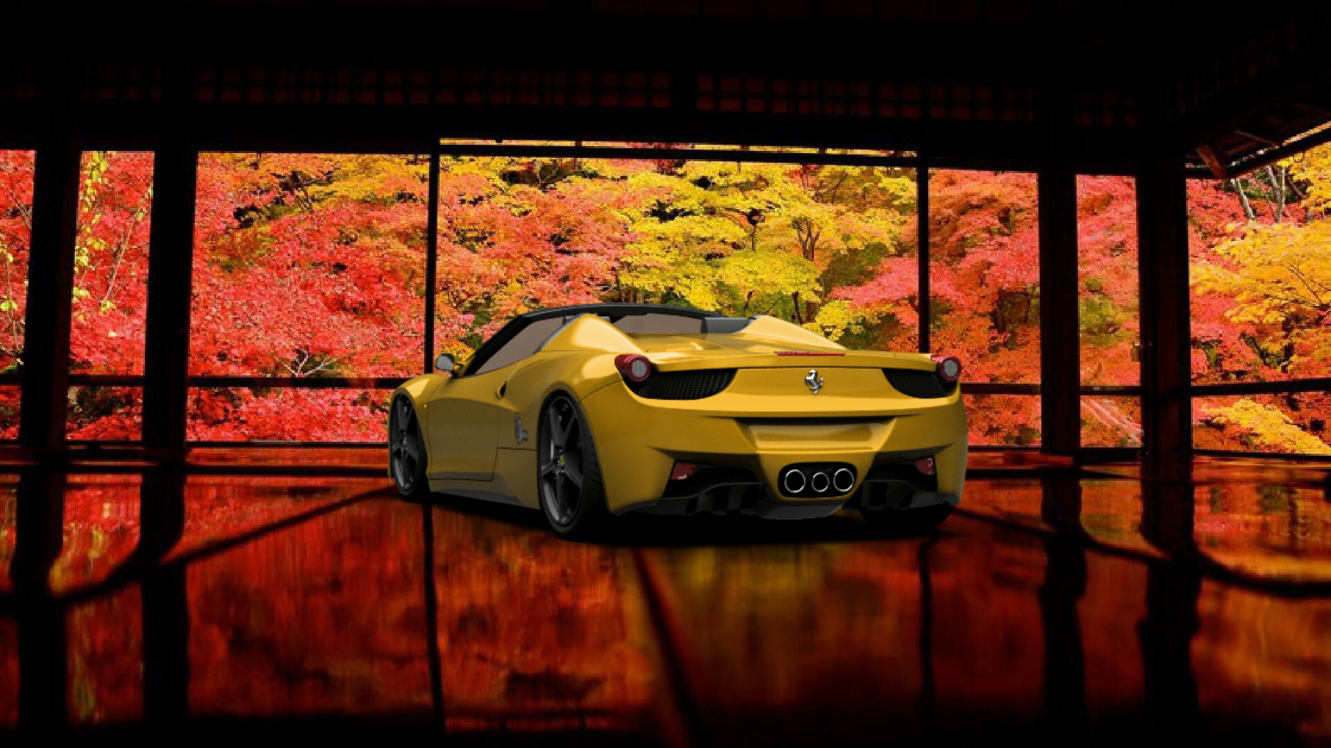 Ferrari 458 Spyder Coupe Convertible 2012 Images