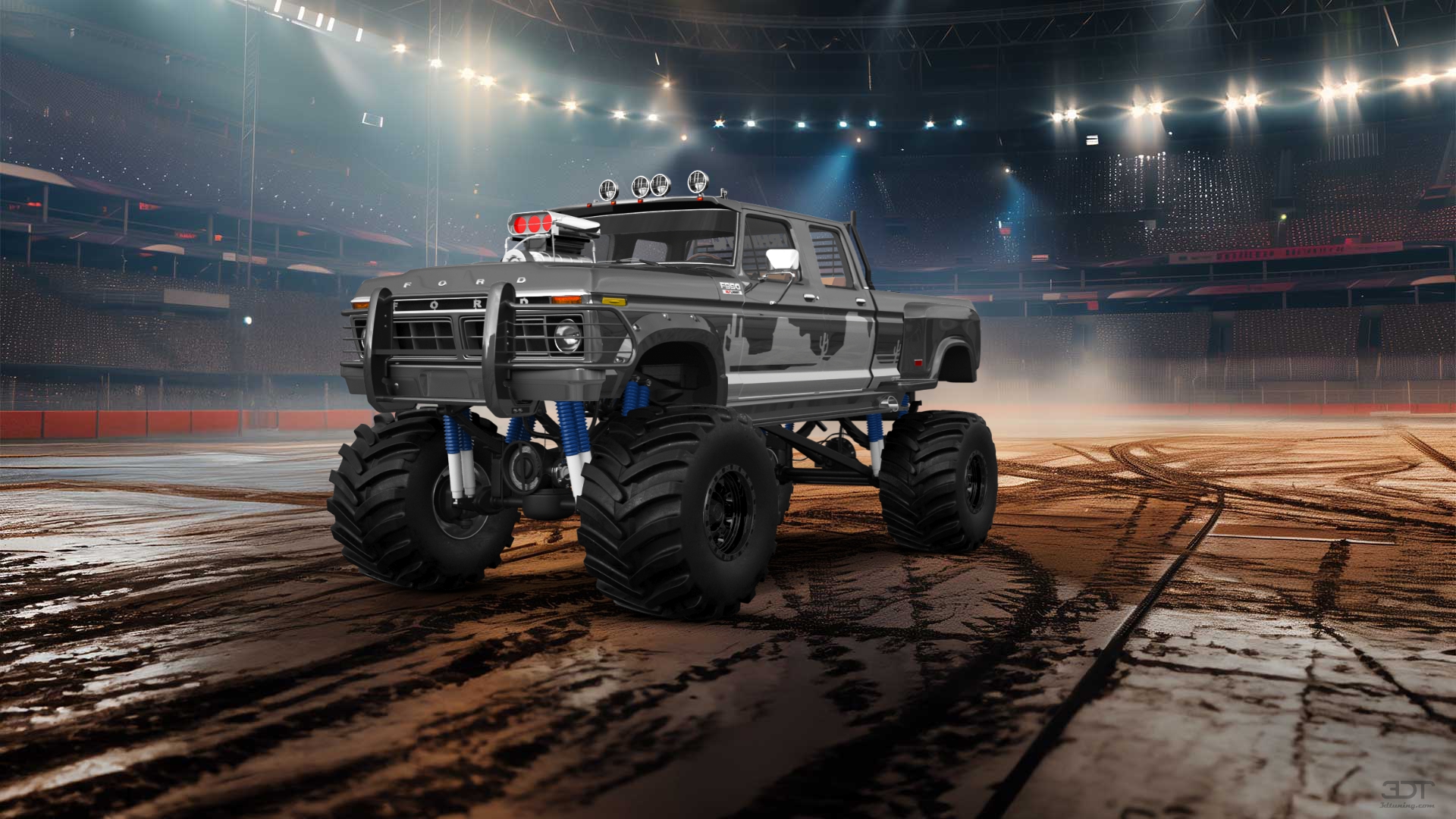 Ford F-350 Dually 4 Door pickup truck 1973 tuning