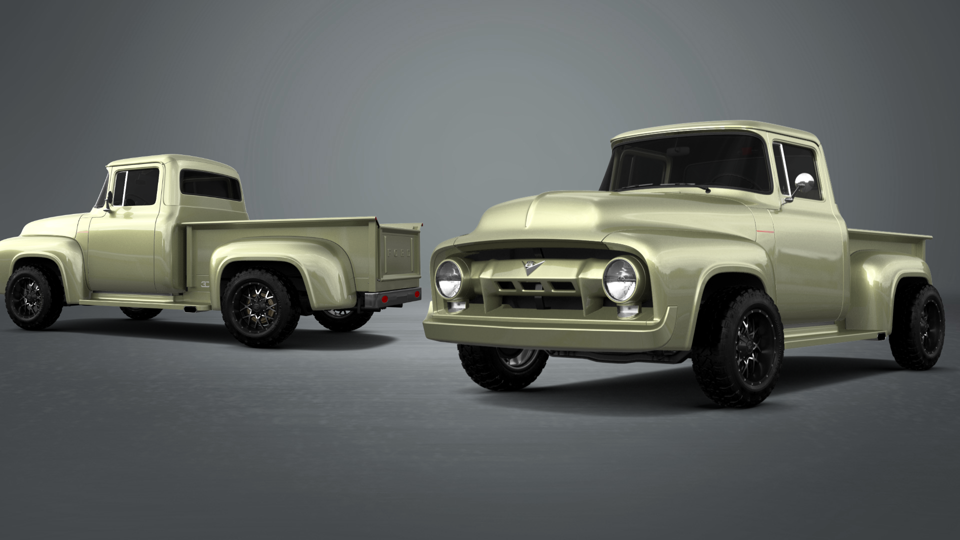 Ford F-100 2 Door truck 1956 tuning