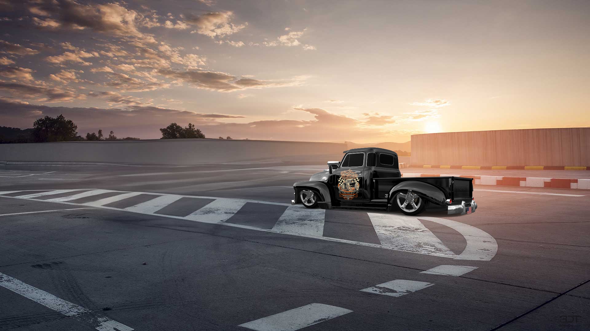 GMC 100 Stepside 2 Door pickup truck 1954 tuning