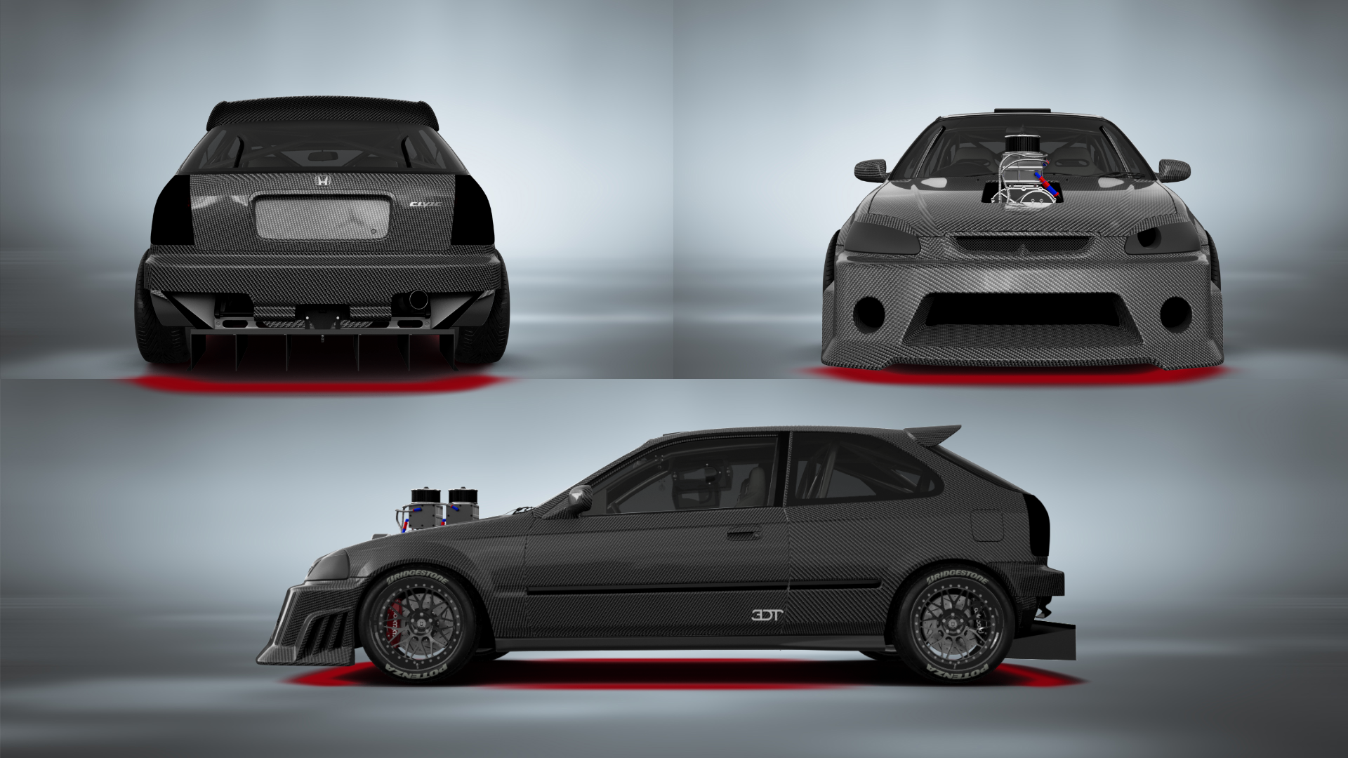 Honda Civic 3 Door Hatchback 1997 Images