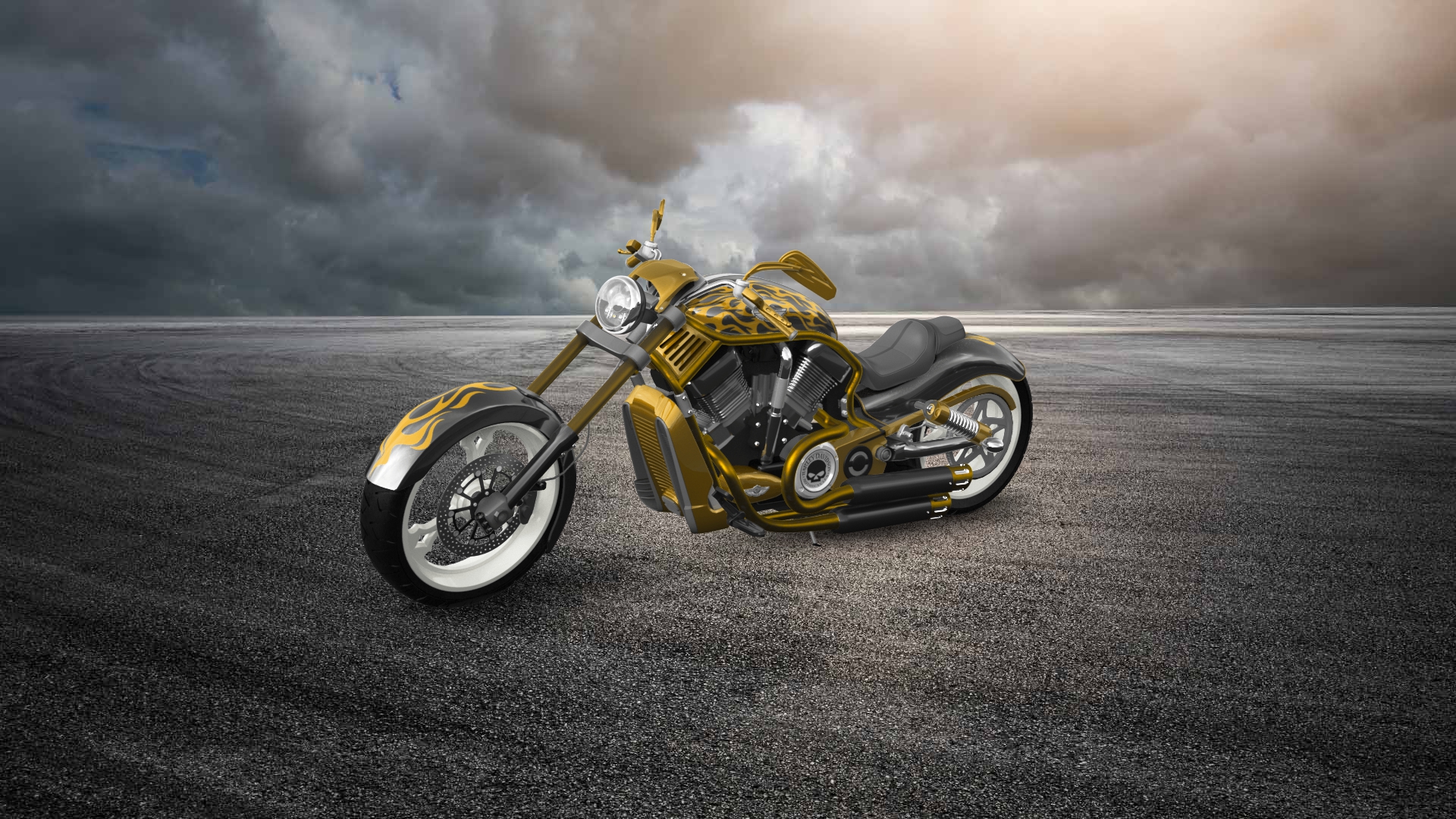 Harley-Davidson Custom Chopper Cruiser 2011