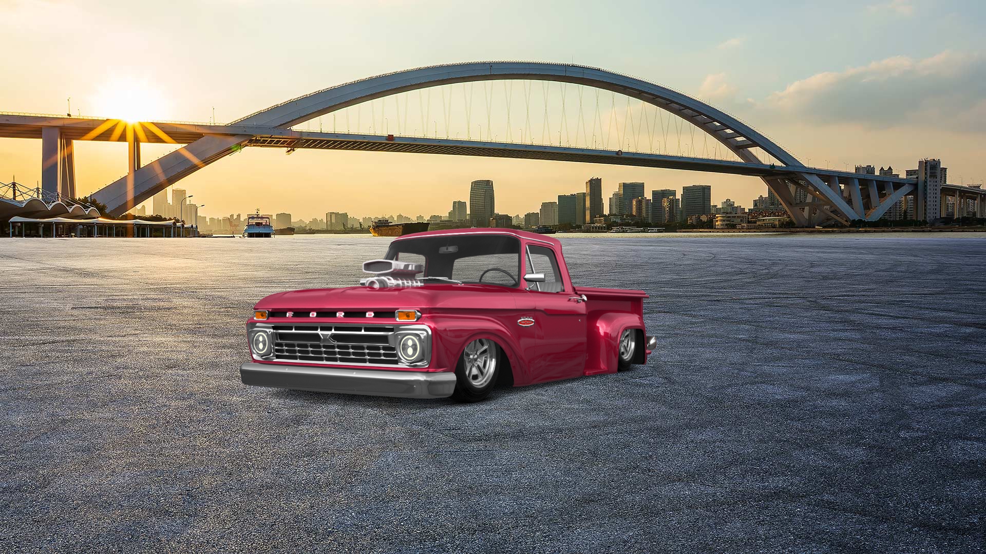 Ford F-100 Flareside 2 Door pickup truck 1961