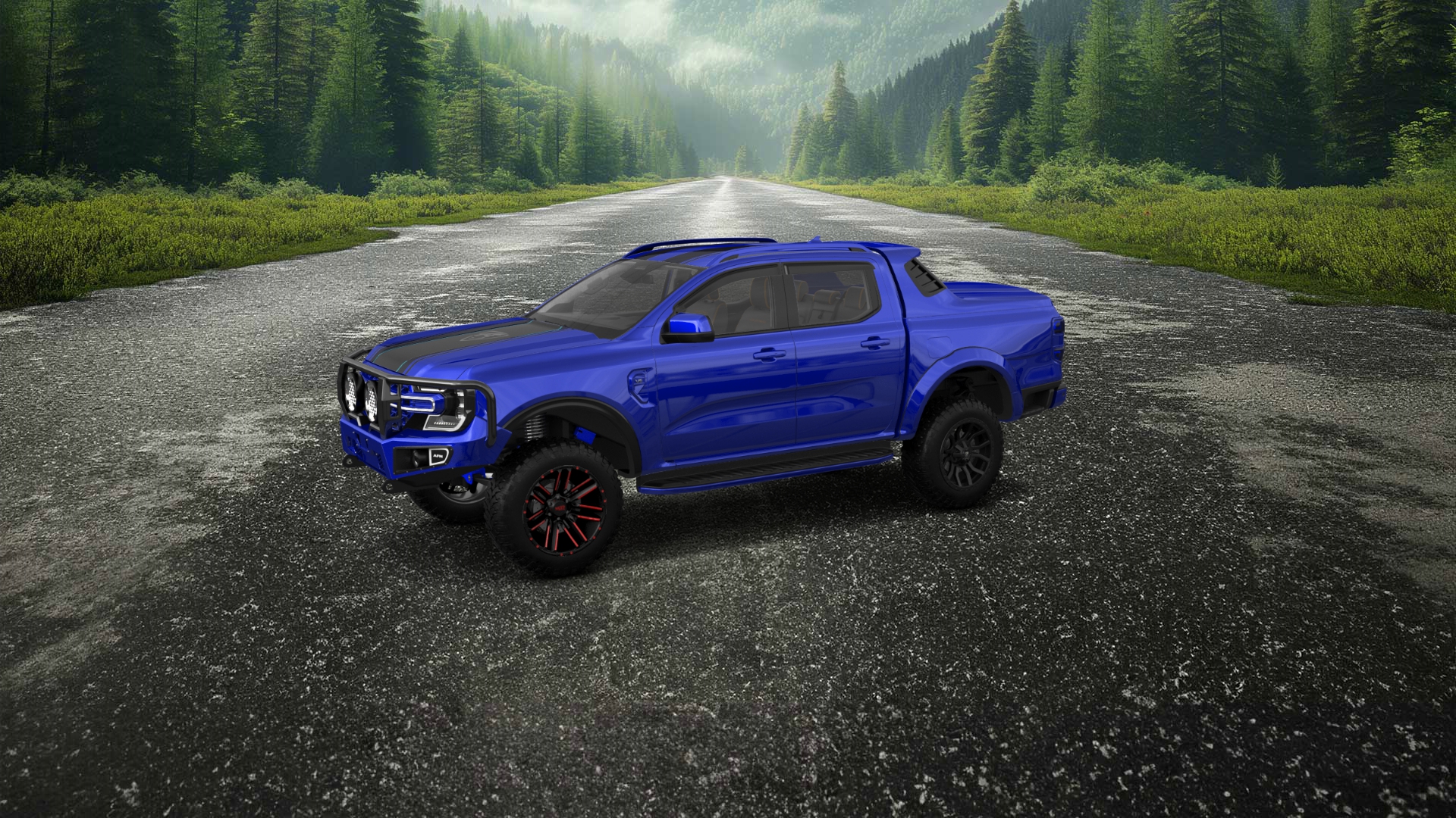 Ford Ranger 4 Door pickup truck 2022 tuning