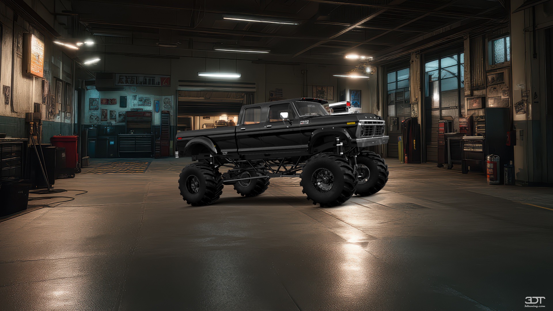 Ford F-350 Dually 4 Door pickup truck 1973 tuning
