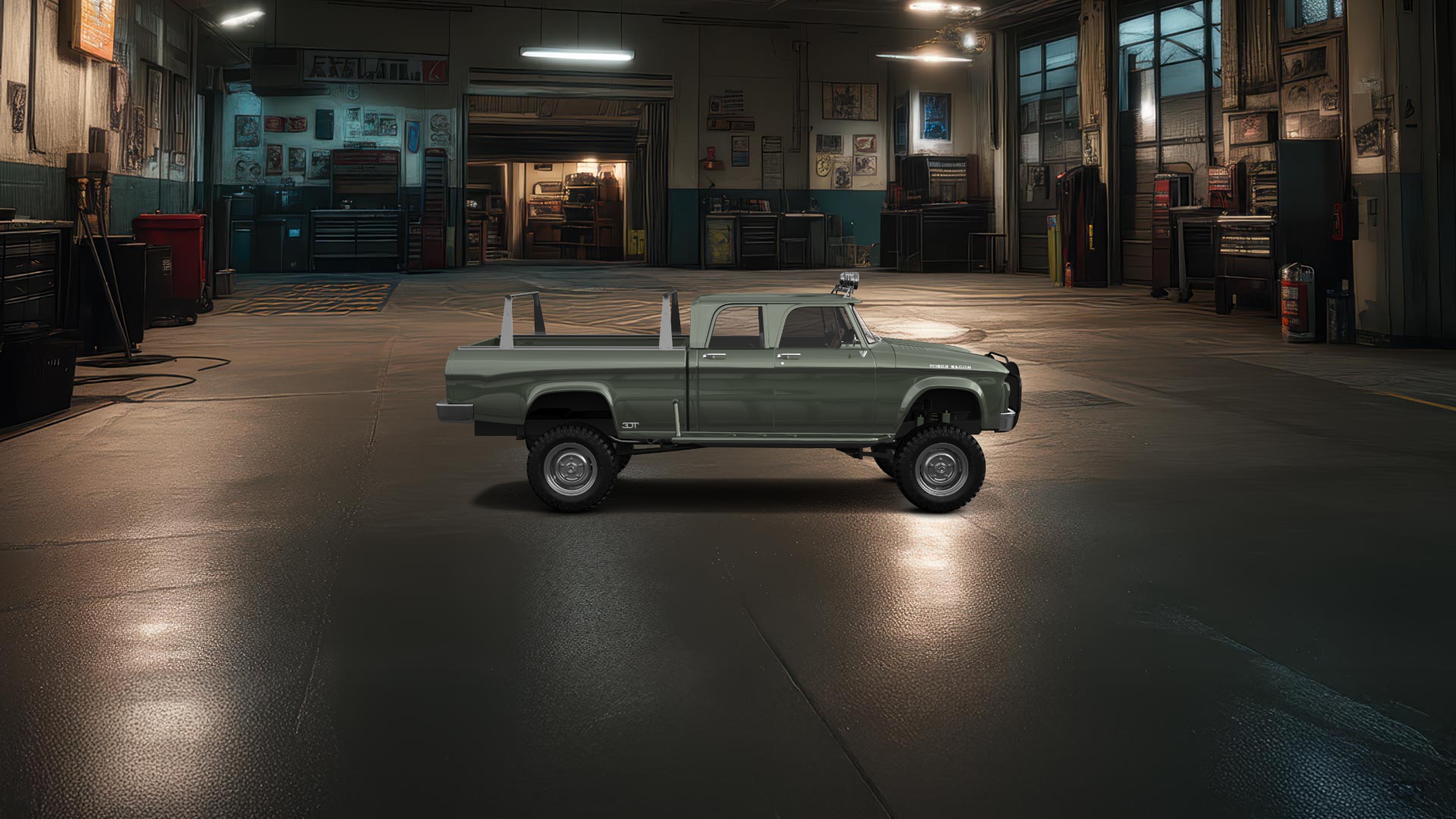 Dodge Power Wagon 4 Door pickup truck 1964 tuning