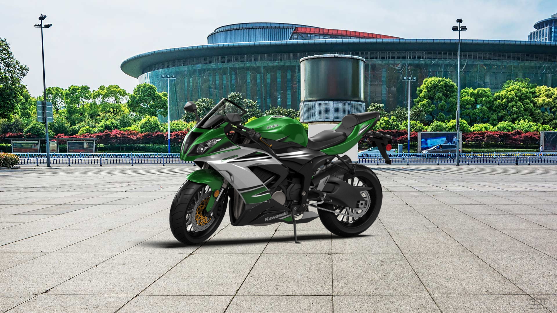 Kawasaki Ninja ZX 6R Sport Bike 2015 tuning