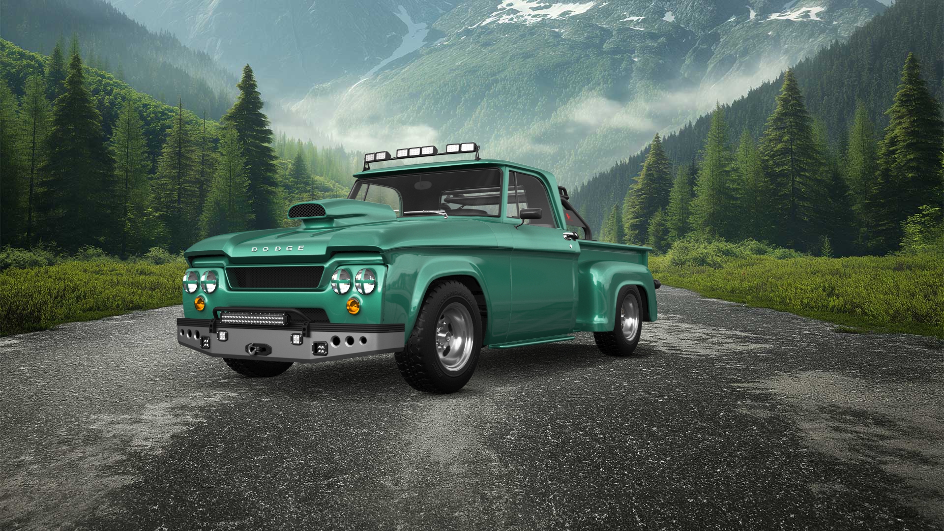 Dodge D-100 Stepside 2 Door pickup truck 1961