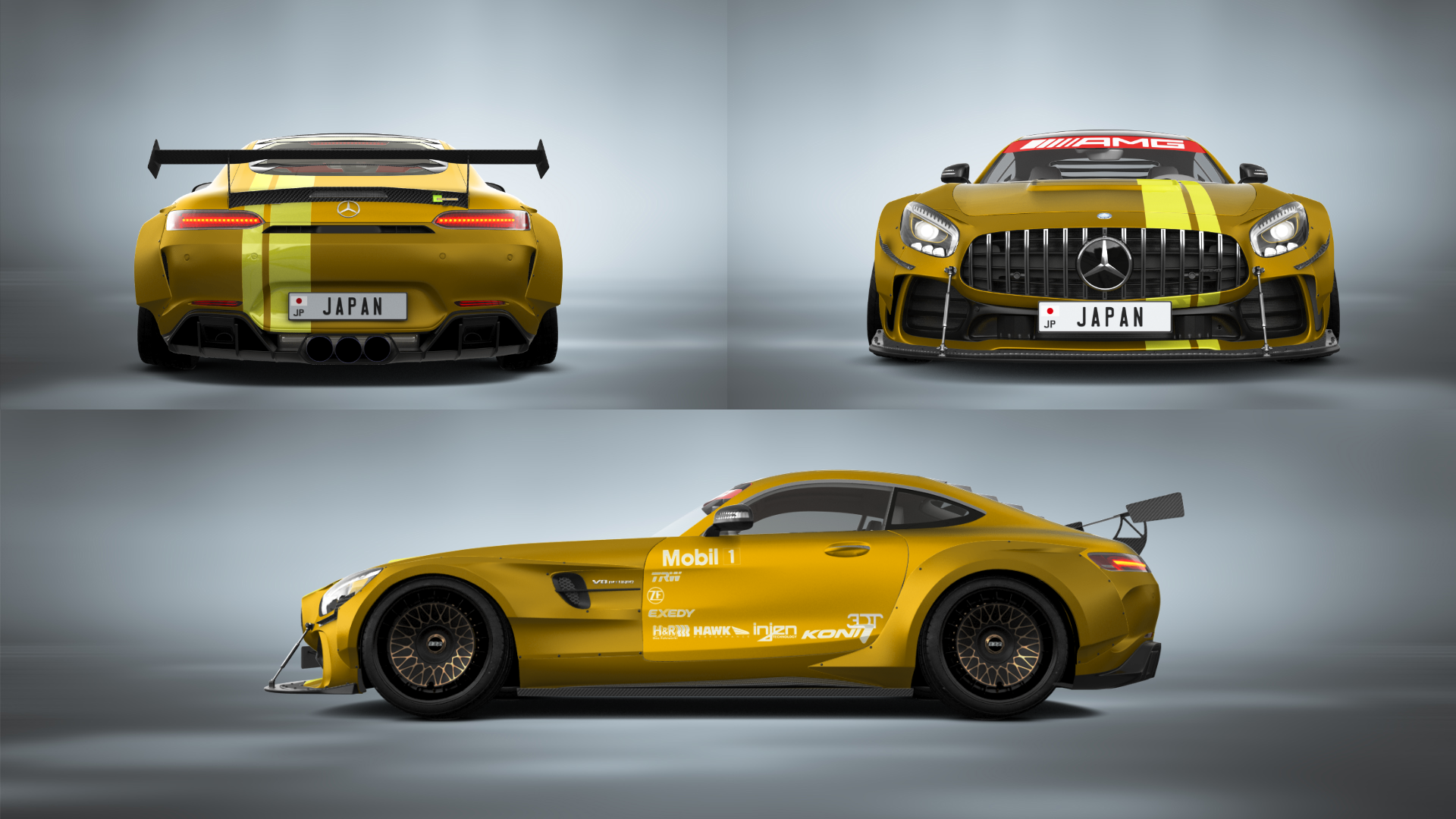 Mercedes AMG GT 2 door fastback coupe 2015 tuning