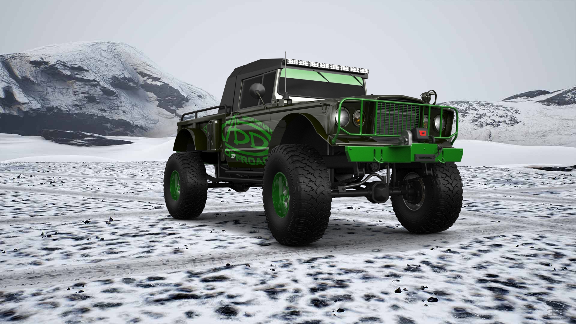 Jeep Kaiser M715 2 Door pickup truck 1968 tuning