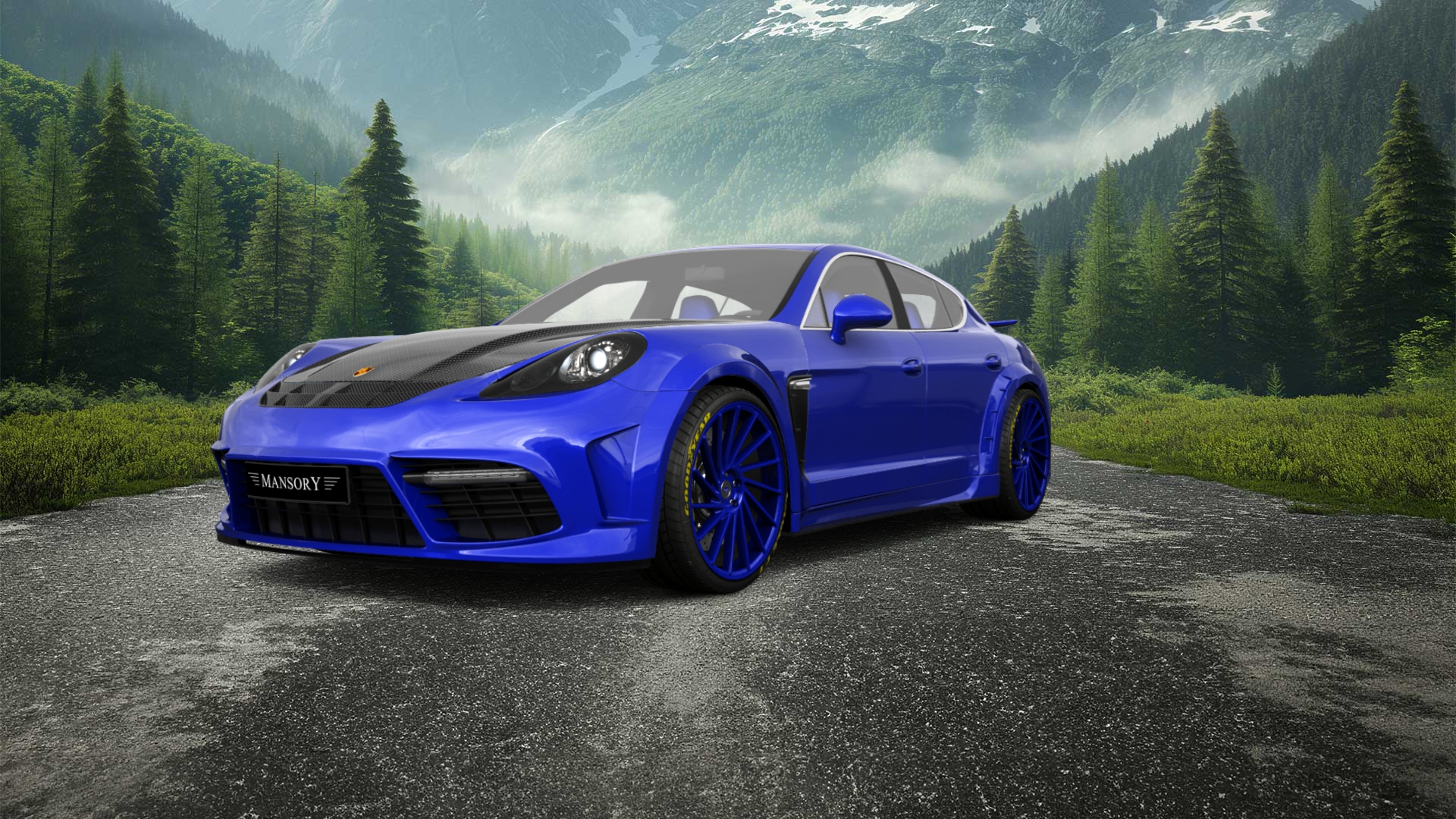 Porsche Panamera 4 door fastback saloon 2011 tuning