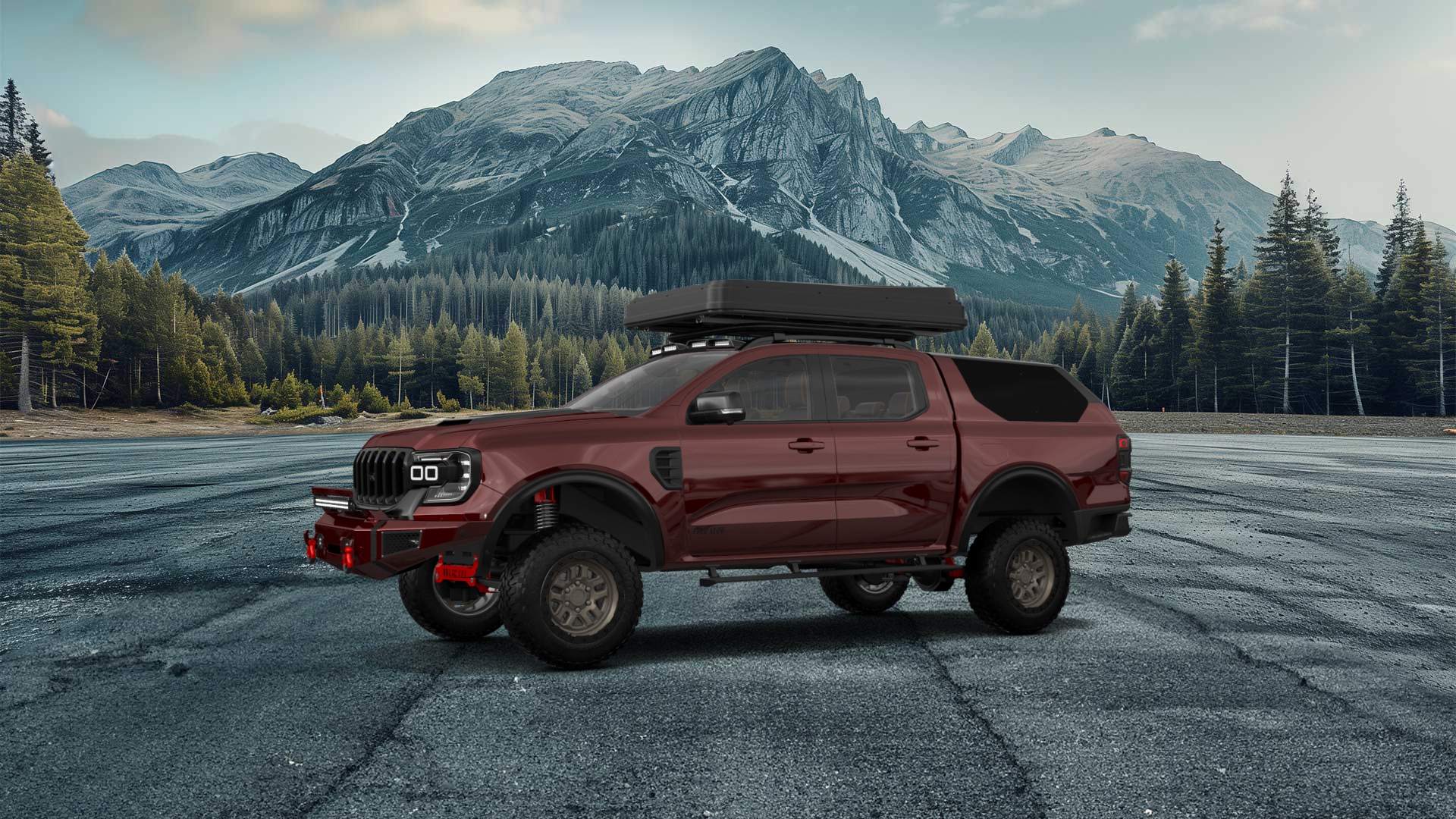 Ford Ranger 4 Door pickup truck 2022 tuning