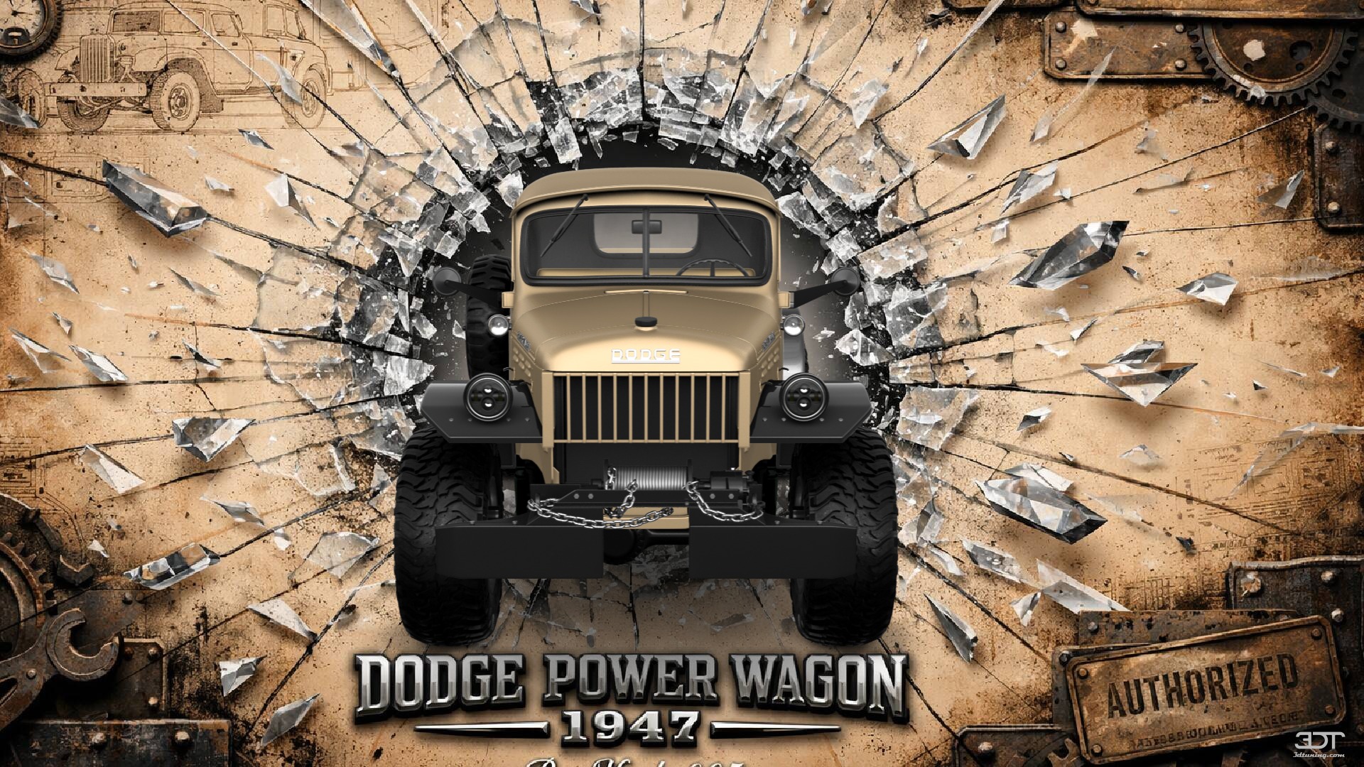 Dodge Power Wagon 2 Door pickup truck 1947 tuning
