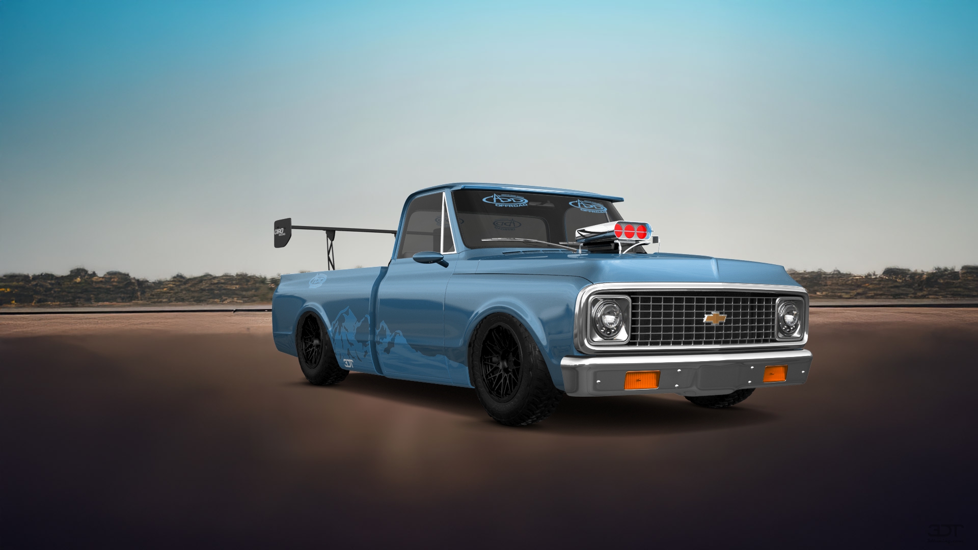 Chevrolet C-10 Cheyenne 2 Door pickup truck 1972 tuning