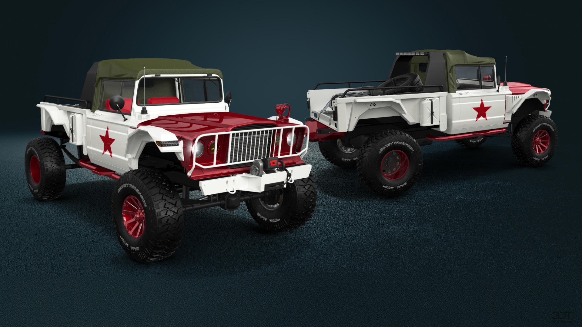 Jeep Kaiser M715 2 Door pickup truck 1968 Images