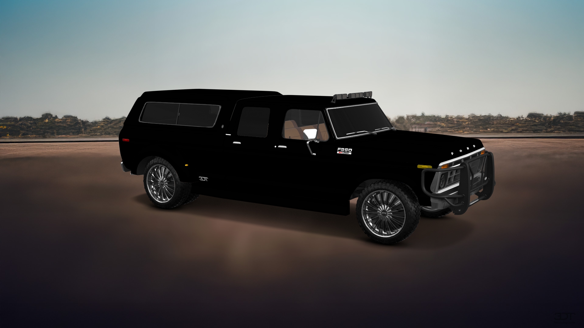 Ford F-350 Dually 4 Door pickup truck 1973 tuning