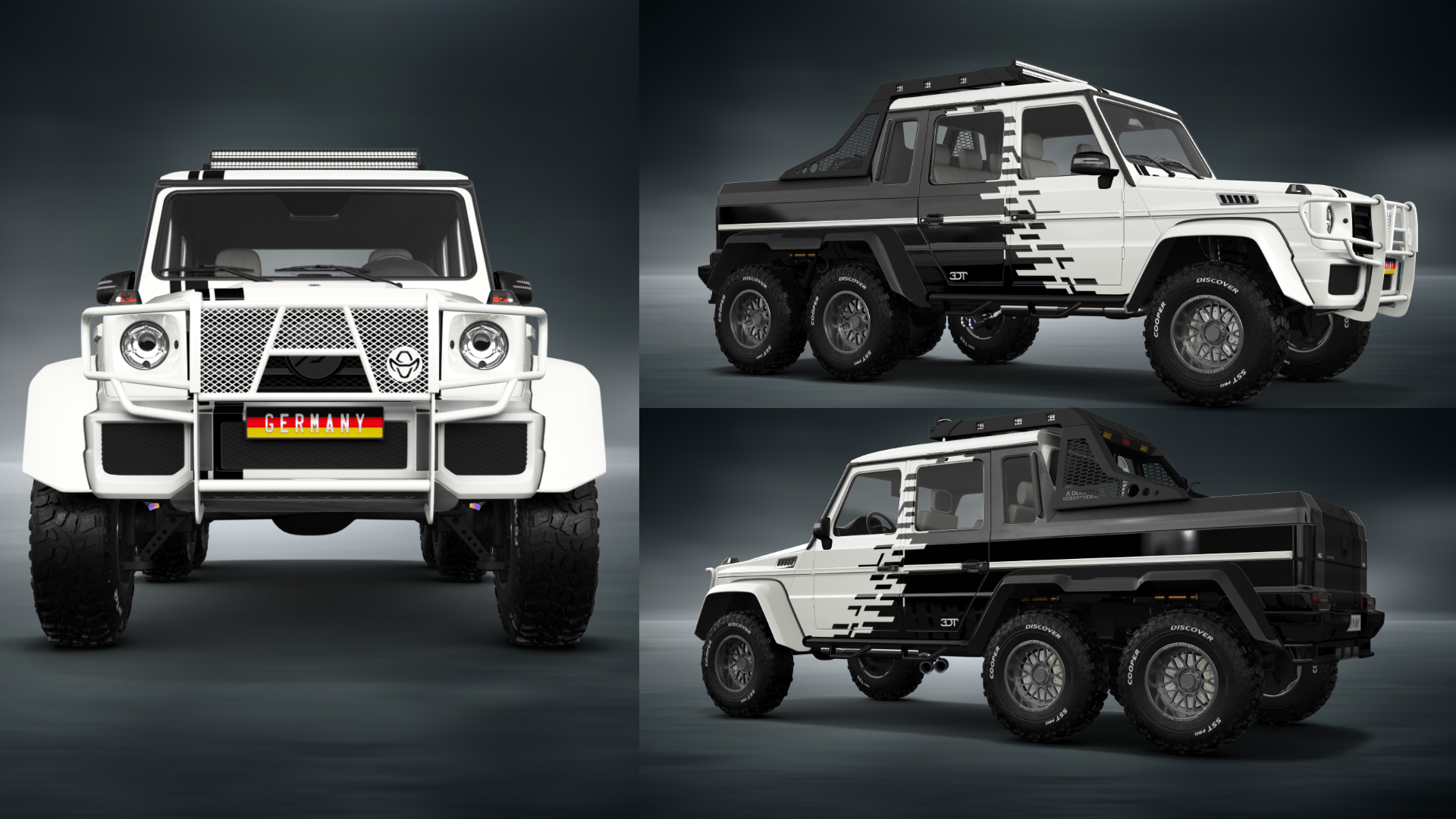 Mercedes G 63 AMG 6x6 4 Door pickup truck 2013 tuning